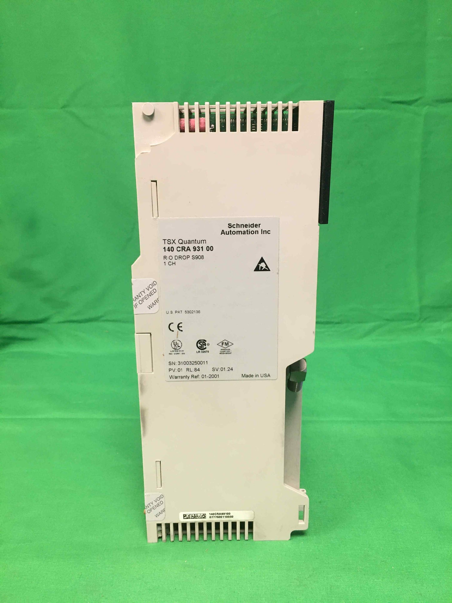 Schneider-Electric 140 CRA 931 00 USED 140CRA93100 MISSING COVER