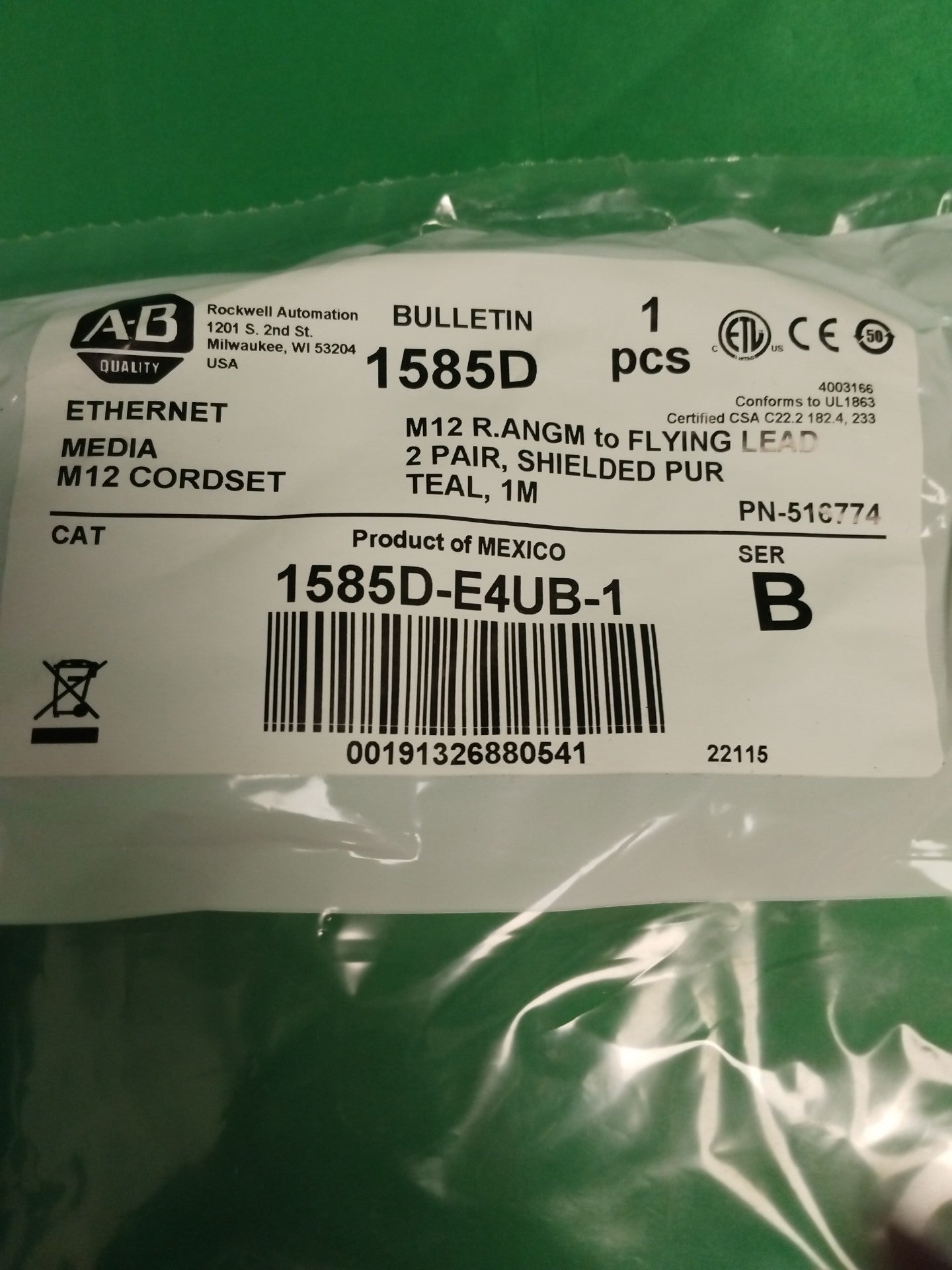 Allen Bradley 1585D-E4UB-1 1585DE4UB1