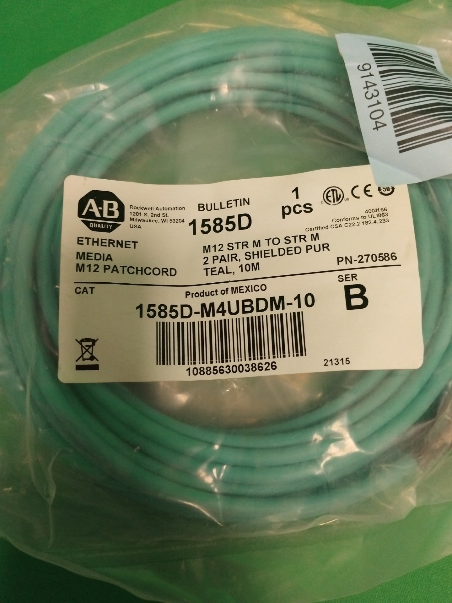 Allen Bradley 1585D-M4UBDM-10 1585DM4UBDM10
