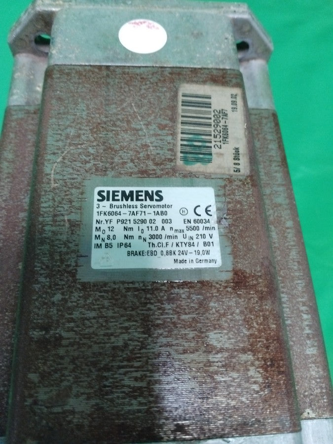 Siemens 1FK6064-7AF7-1AB0-1 1FK60647AF711AB0