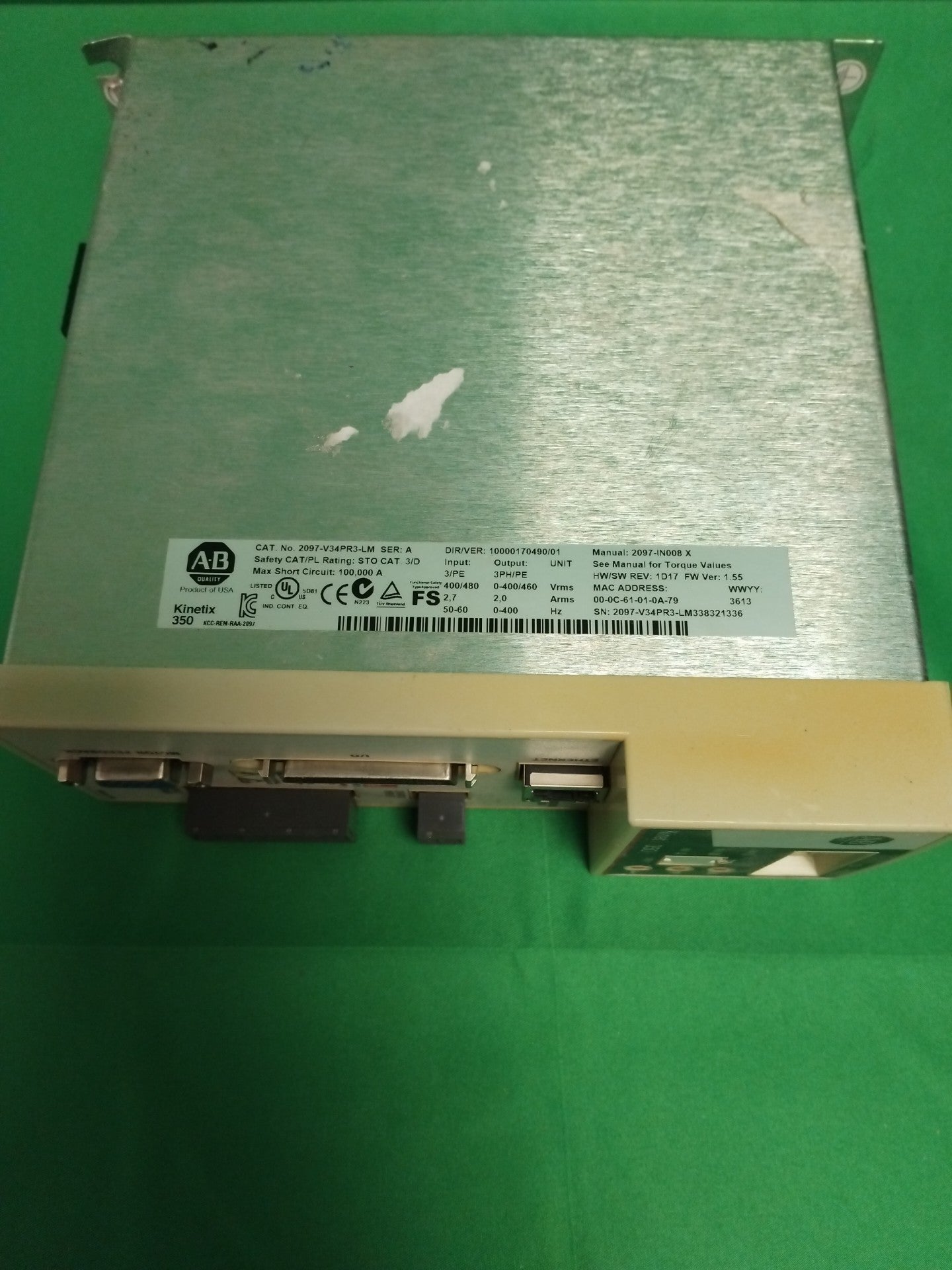 Allen Bradley 2097-V34PR3-LM 2097V34PR3LM KINETIX 350