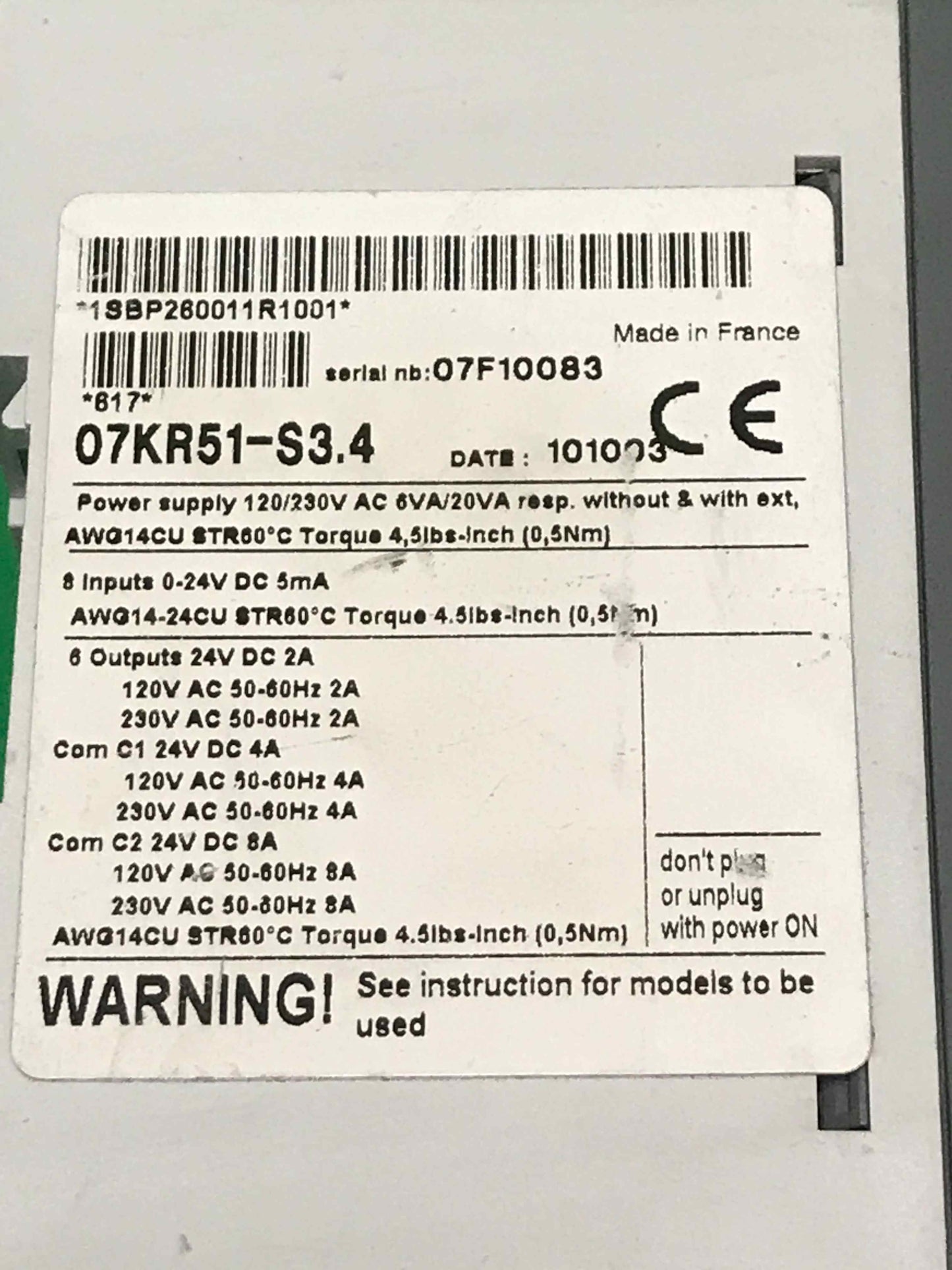 ABB-07KR51-S3.4/07KR51S34
