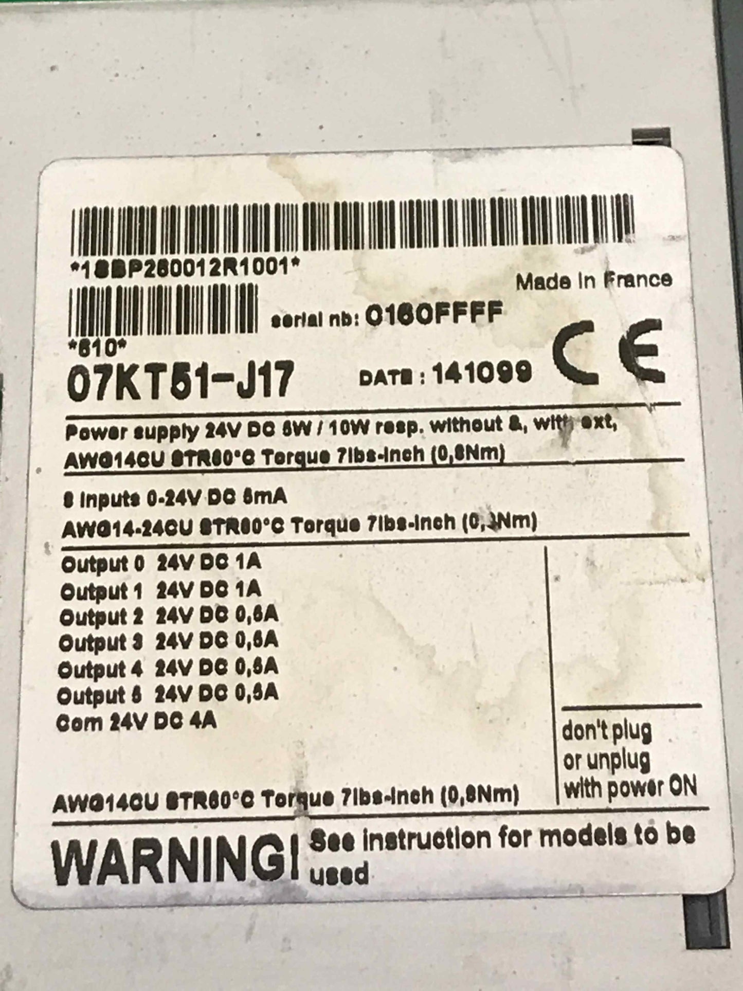 ABB-07KT51-J17/07KT51J17