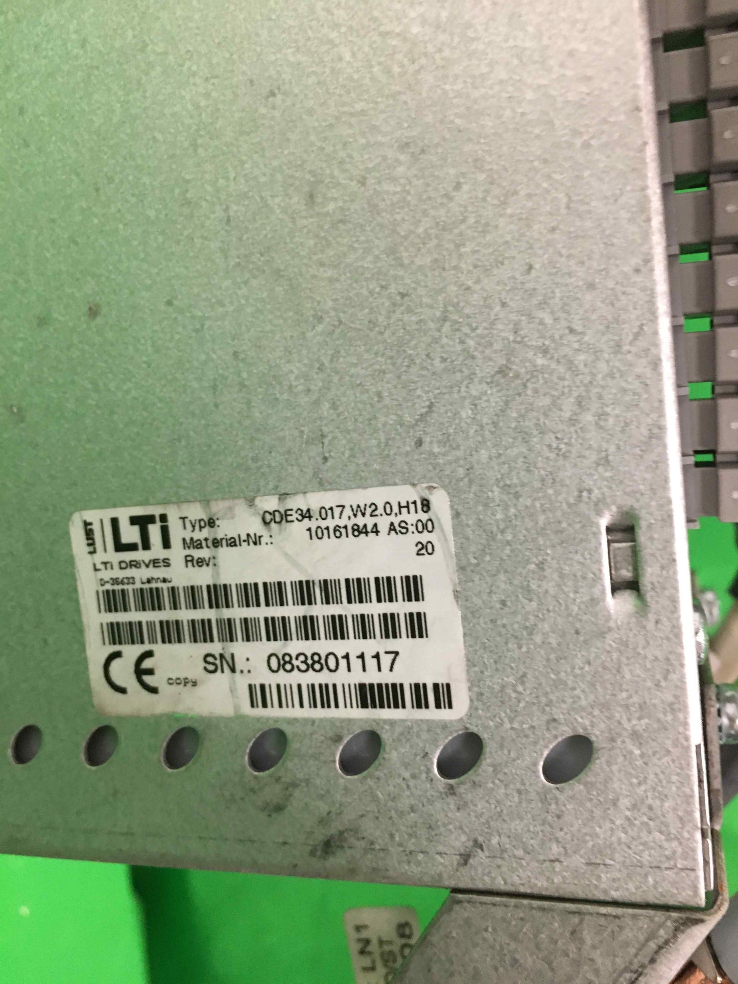 LUST LTI DRIVES-CDE34.017.W2.0.H18/CDE34017W20H18