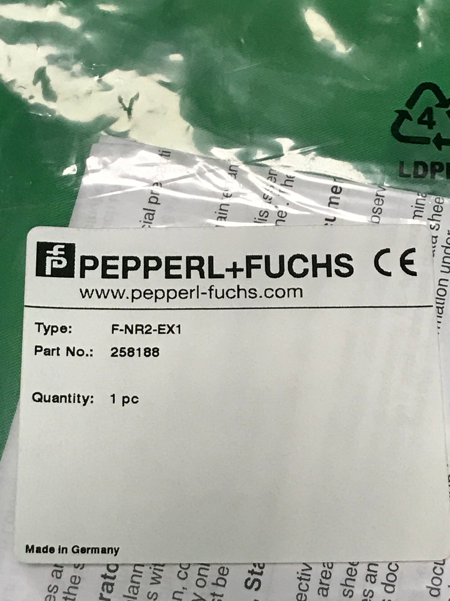 PEPPERL+FUCHS F-NR2-EX1 FNR2EX1 258188