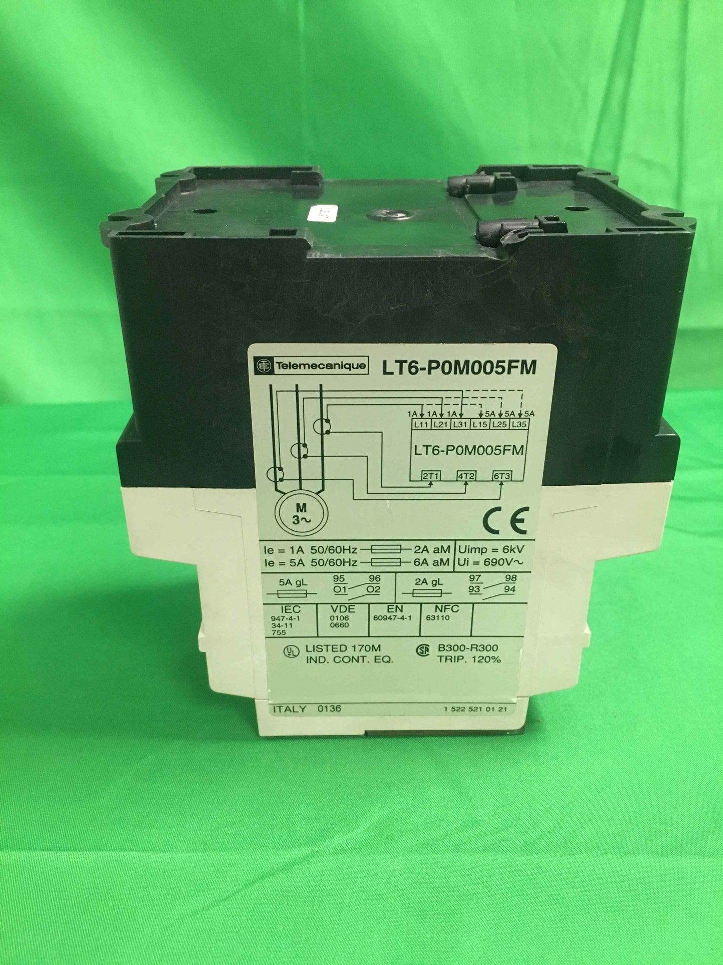Telemecanique LT6-P0M005FM LT6P0M005FM WITHOUT ORIGINAL PACKAGING