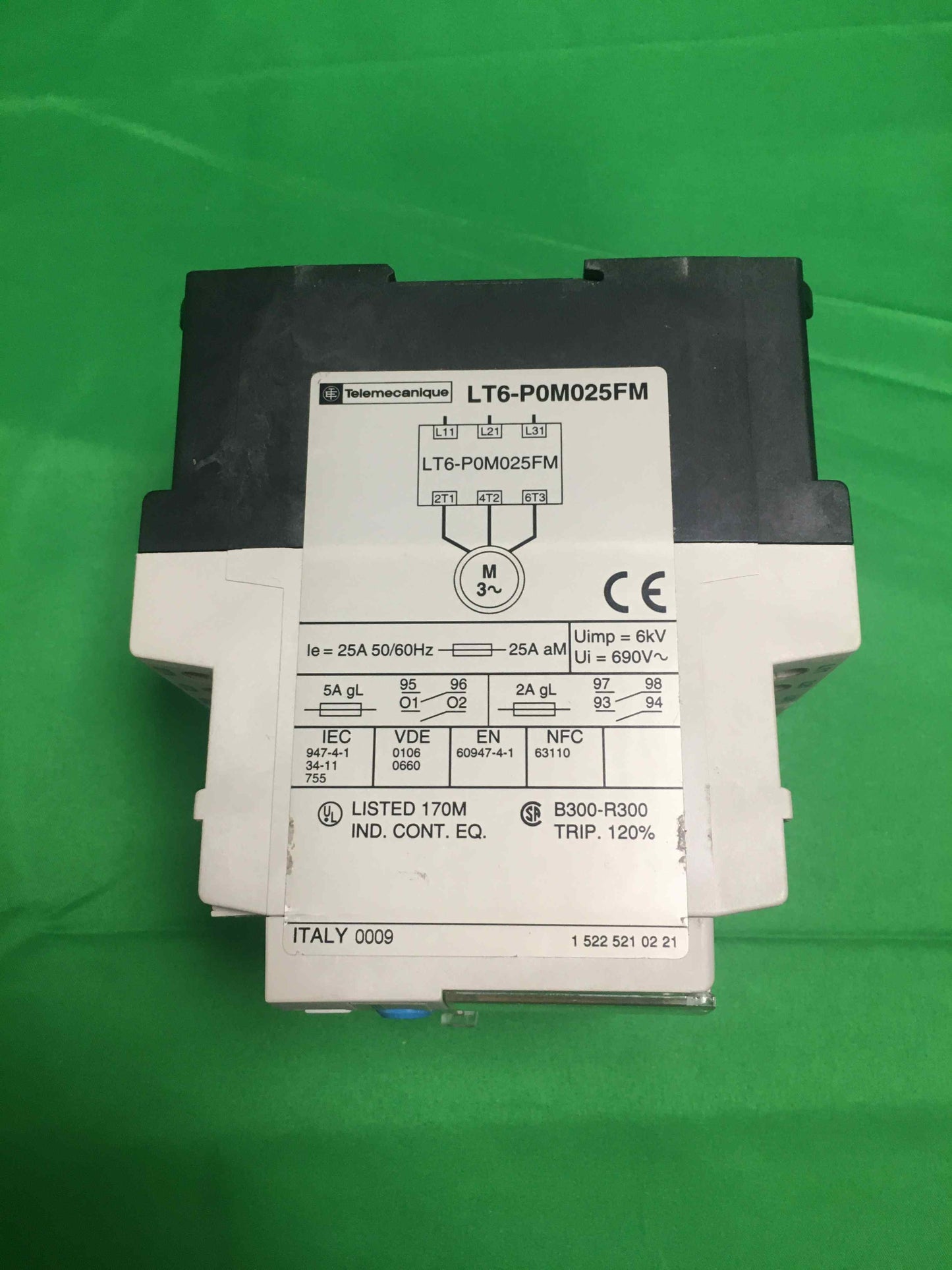 Telemecanique LT6P0M025FM LT6P0M025FM WITHOUT ORIGINAL PACKAGING