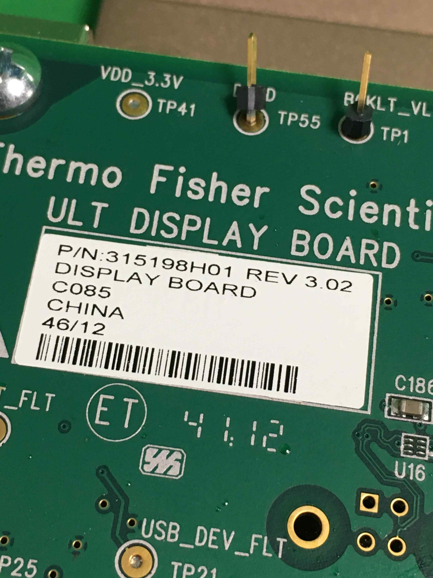 THERMO FISHER SCIENTIFIC 315198H01 REV 3.02 315198H01REV302