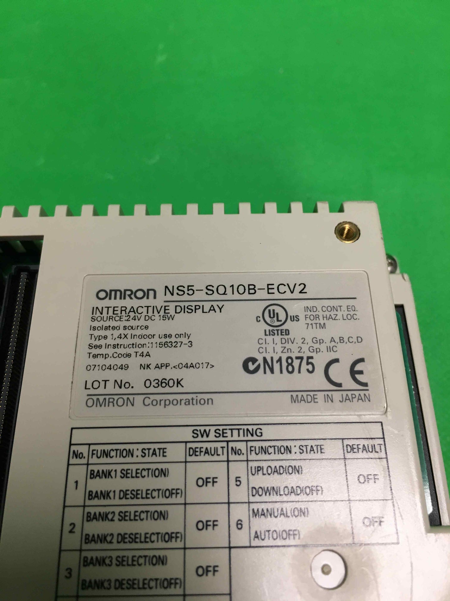 Omron-NS5-SQ10B-ECV2/NS5SQ10BECV2