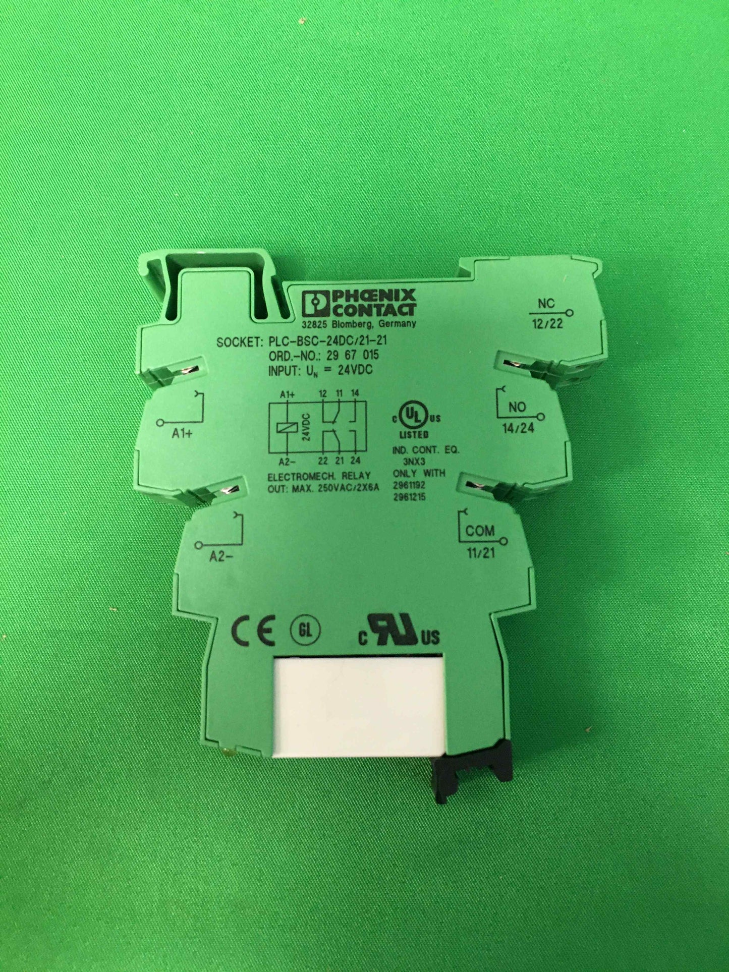 PHOENIX CONTACT PLC-BSC-24DC 21-21 PLCBSC24DC2121 PLC-BSC-24DC/21-21