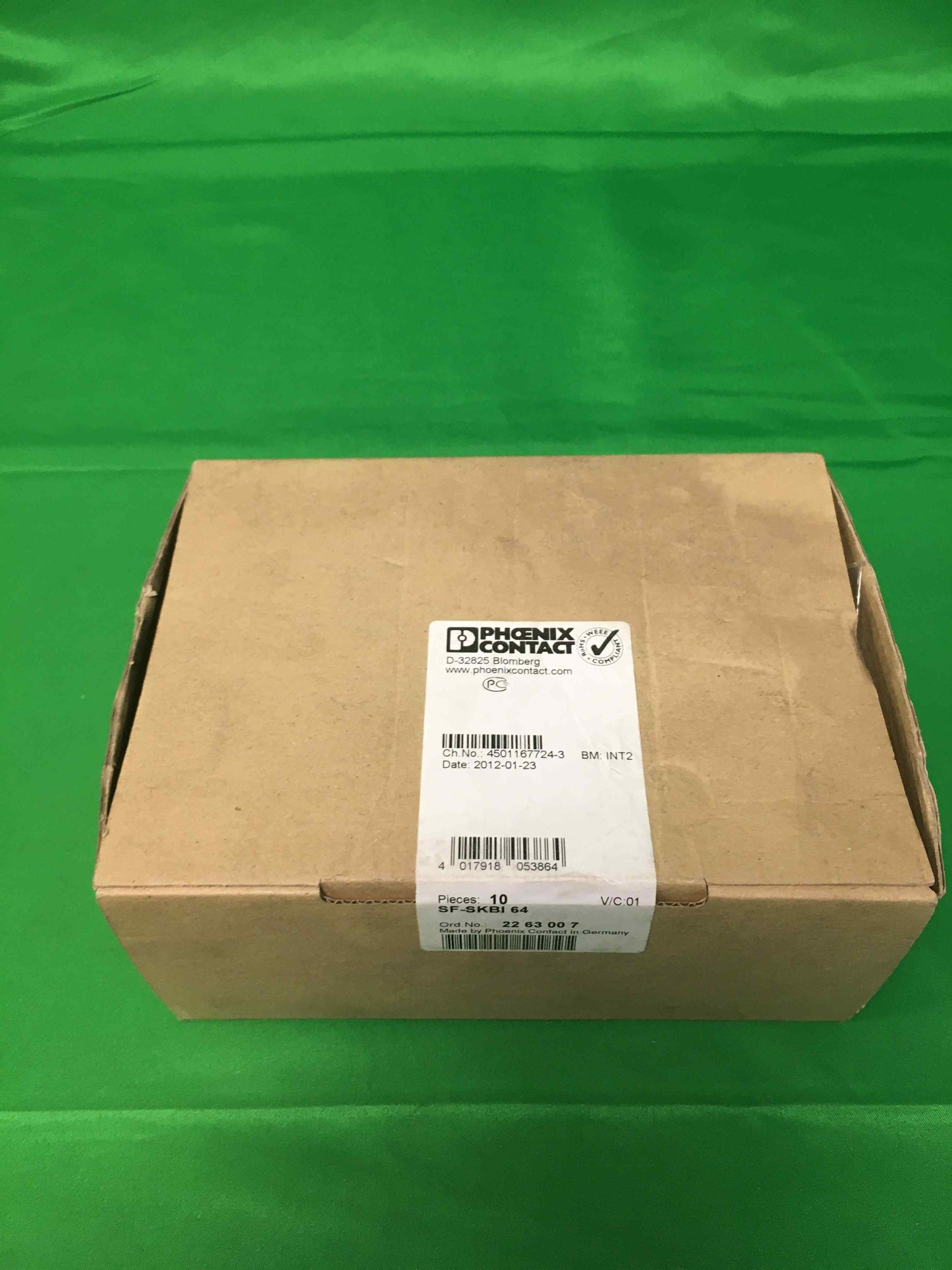 PHOENIX CONTACT SF-SKBI 64 SFSKBI64 SF-SKBI 64 ORDER NO: 22 63 00 7 SEALED