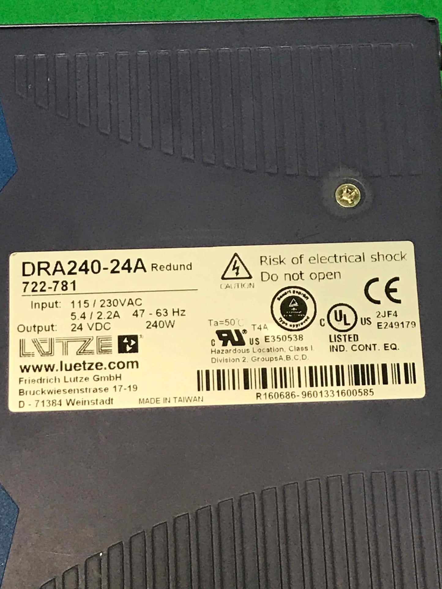 LUTZE-DRA240-24A/DRA24024A