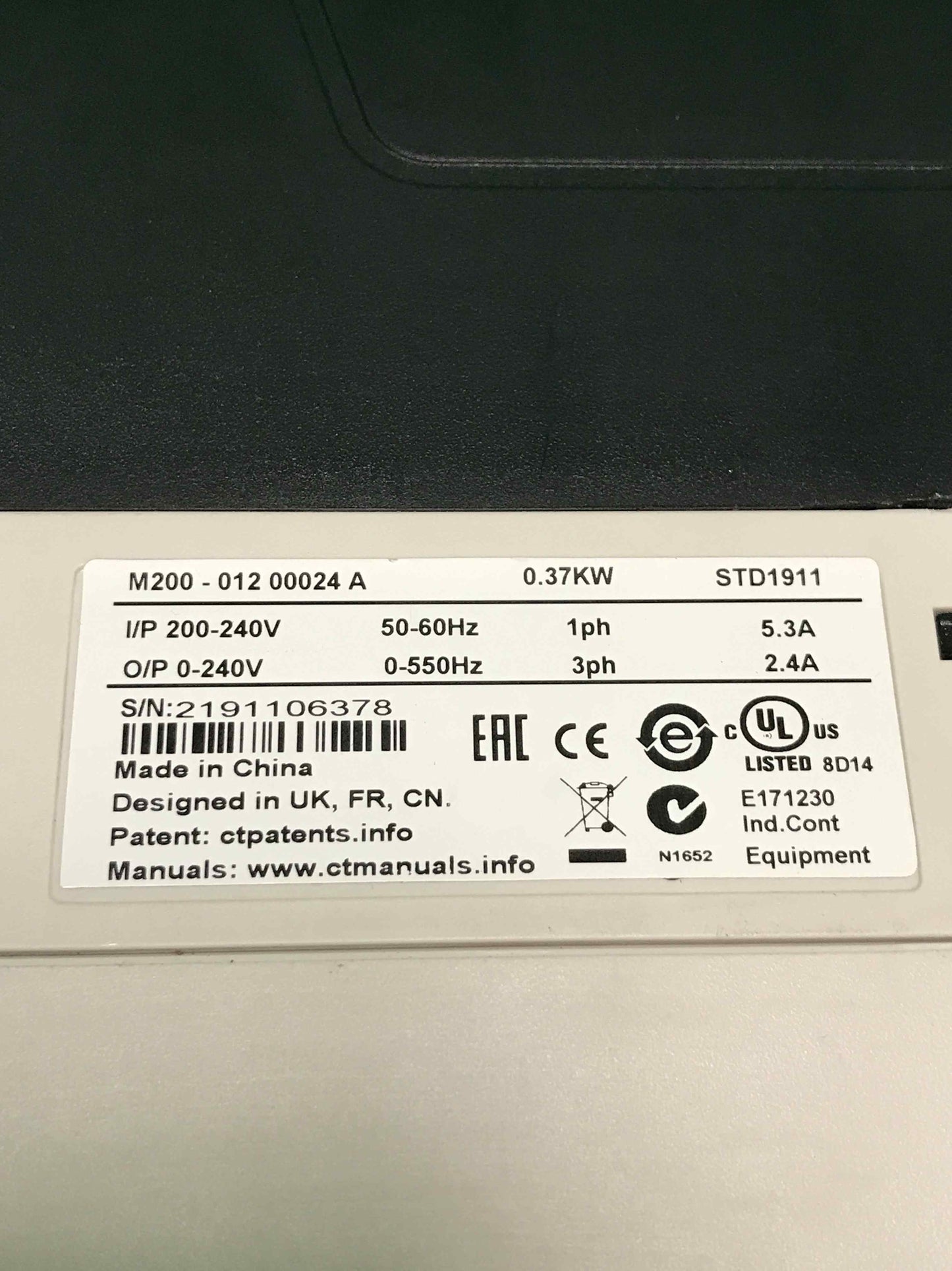 NIDEC-M200-012 00024/M20001200024