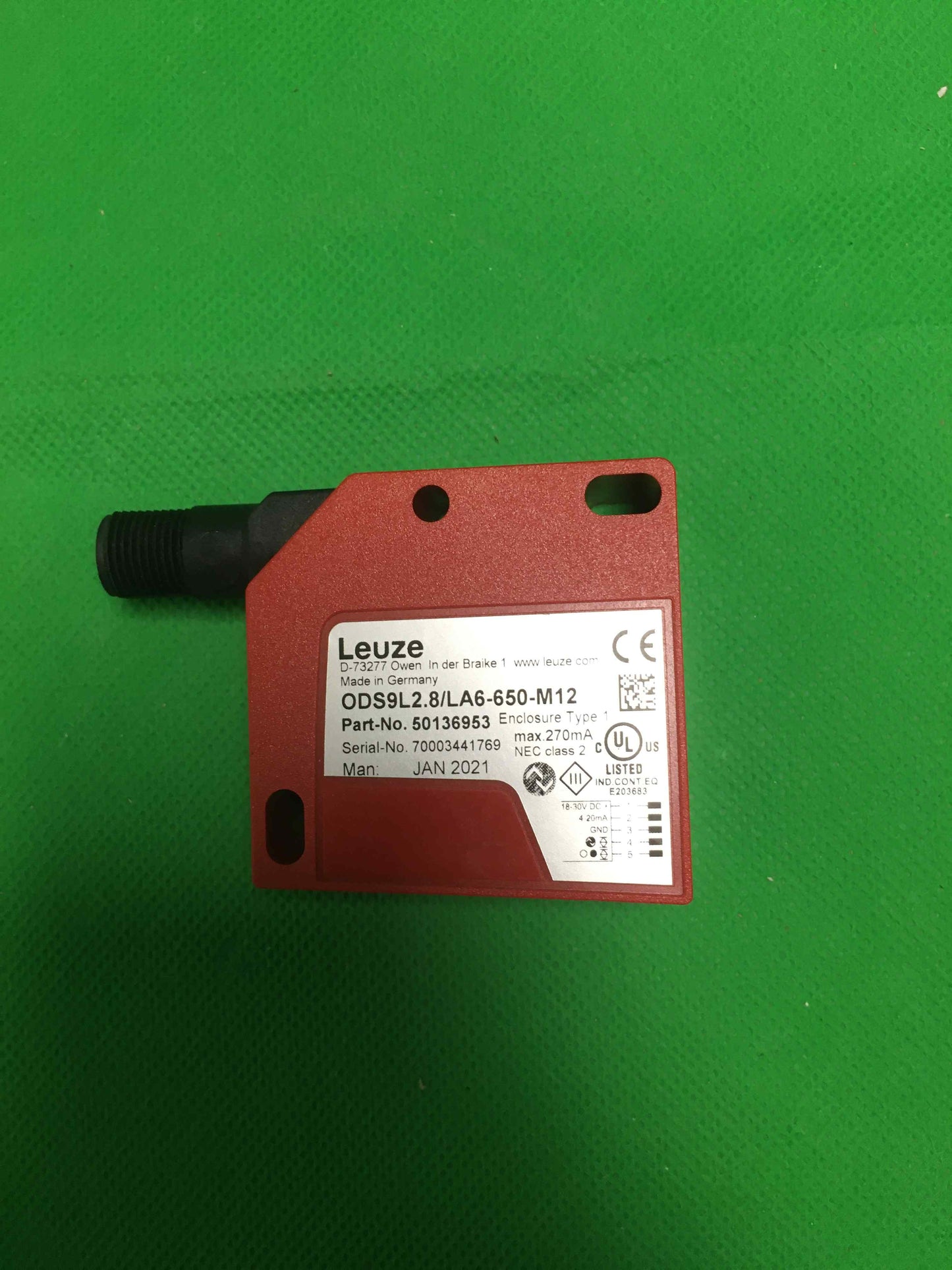 LEUZE-ODS9L2.8 LA6-650-M12/ODS9L28LA6650M12