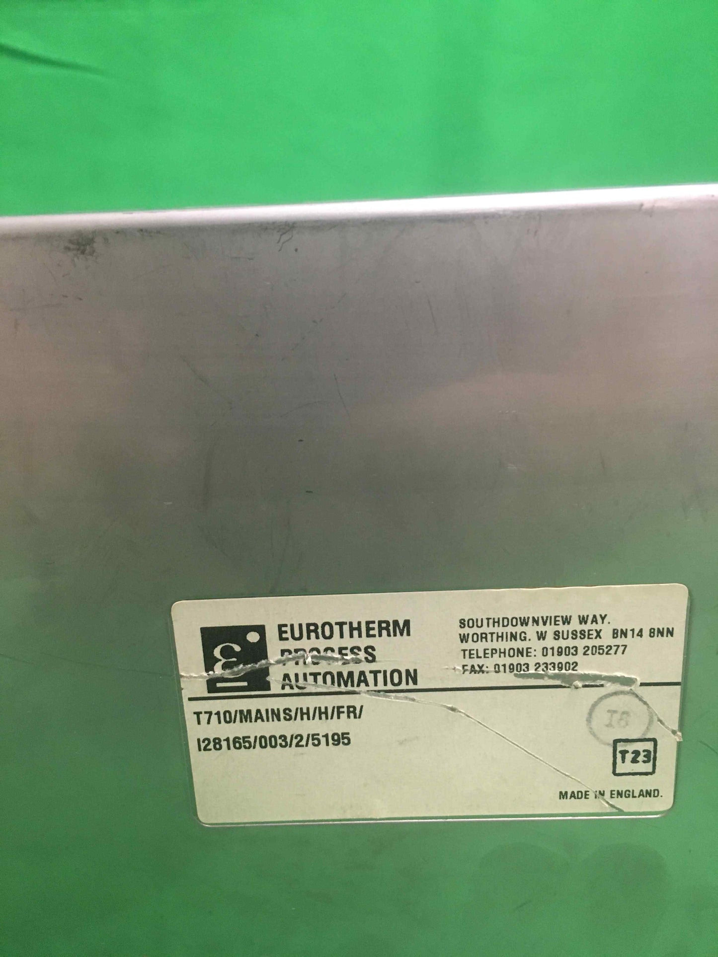EUROTHERM PROCESS AUTOMATION-T710 MAINS H H FR 128165 003 2 5195