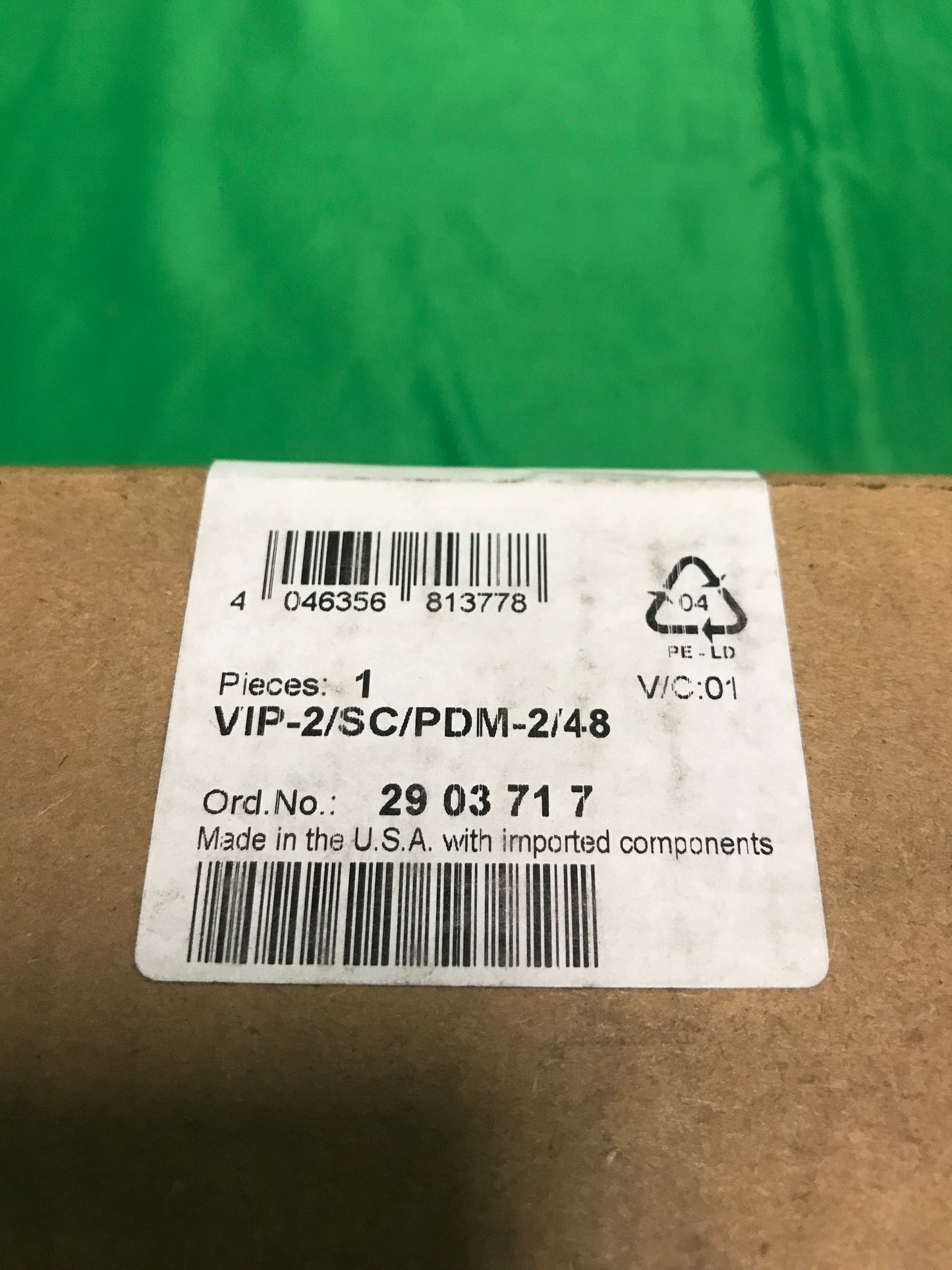 PHOENIX CONTACT VIP-2 SC PDM-2 48 VIP2SCPDM248 VIP-2/SC/PDM-2/48 SEALED
