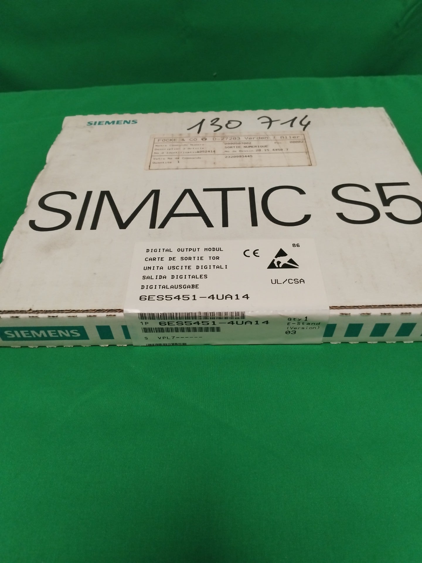 Siemens 6ES5451-4UA14 6ES54514UA14 SEALED