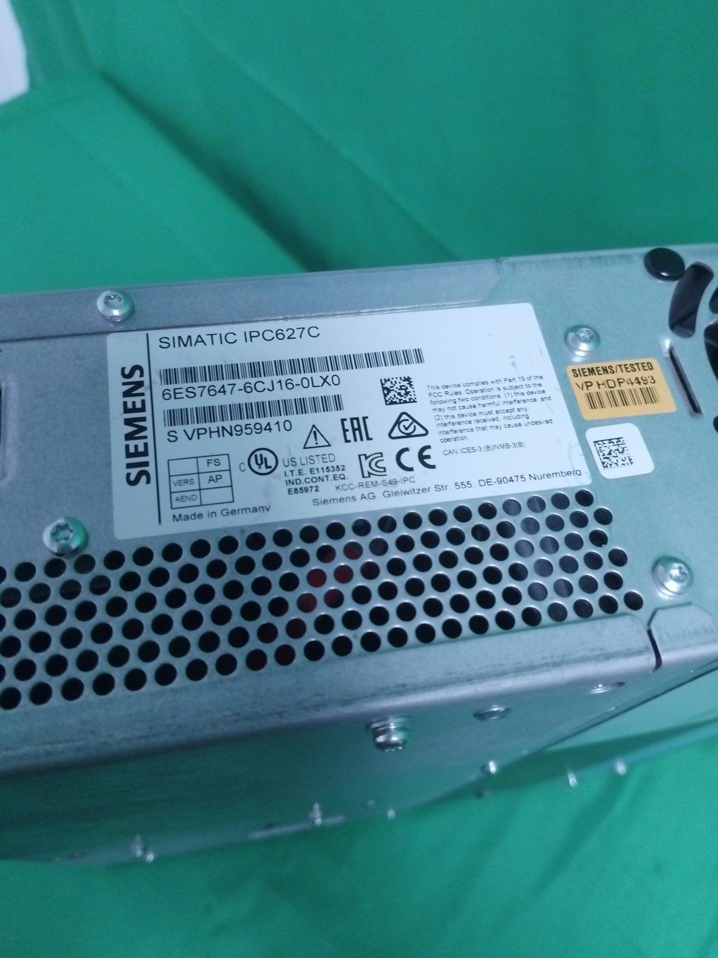 Siemens 6ES7647-6CJ16-0LX0 6ES76476CJ160LX0