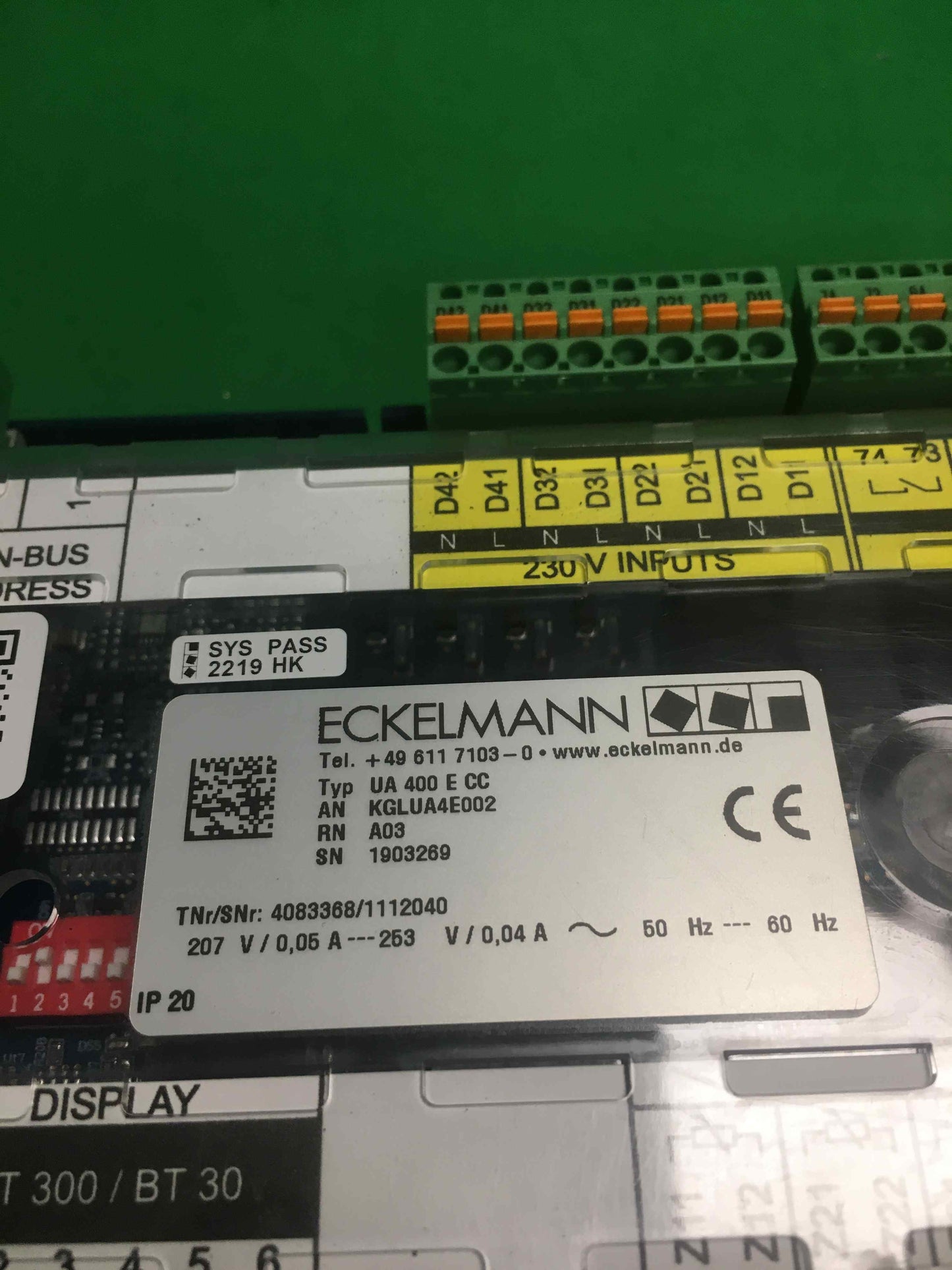 ECKELMANN-UA 400 E CC/UA400ECC