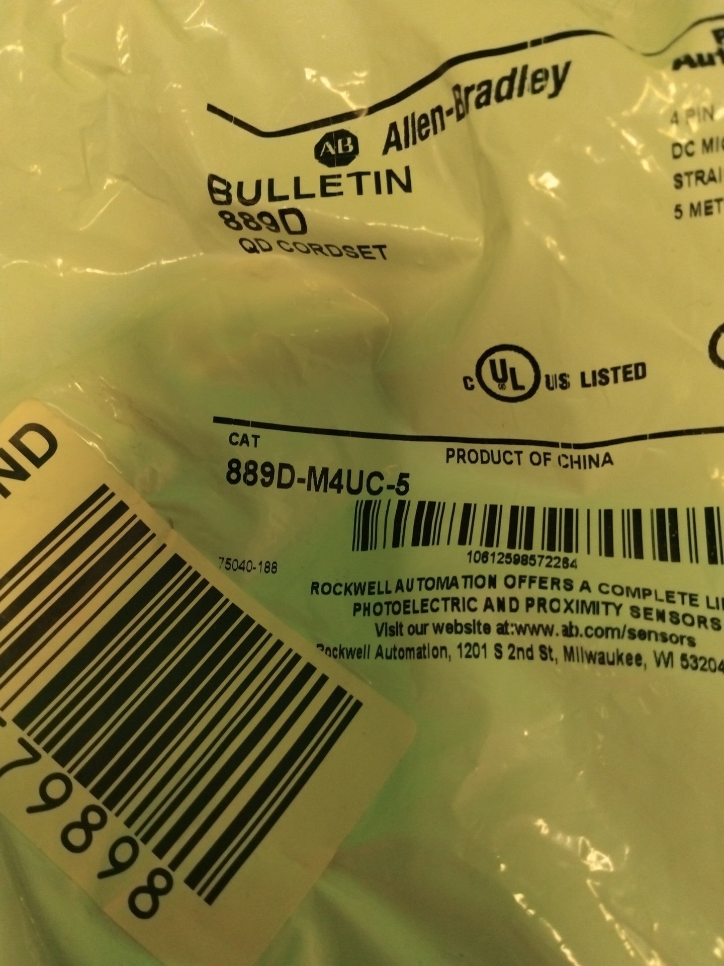 Allen Bradley 889D-M4UC-5 889DM4UC5