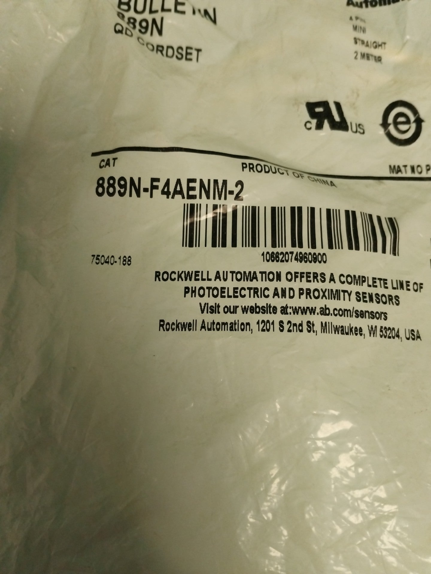 Allen Bradley 889N-F4AENM-2 889NF4AENM2