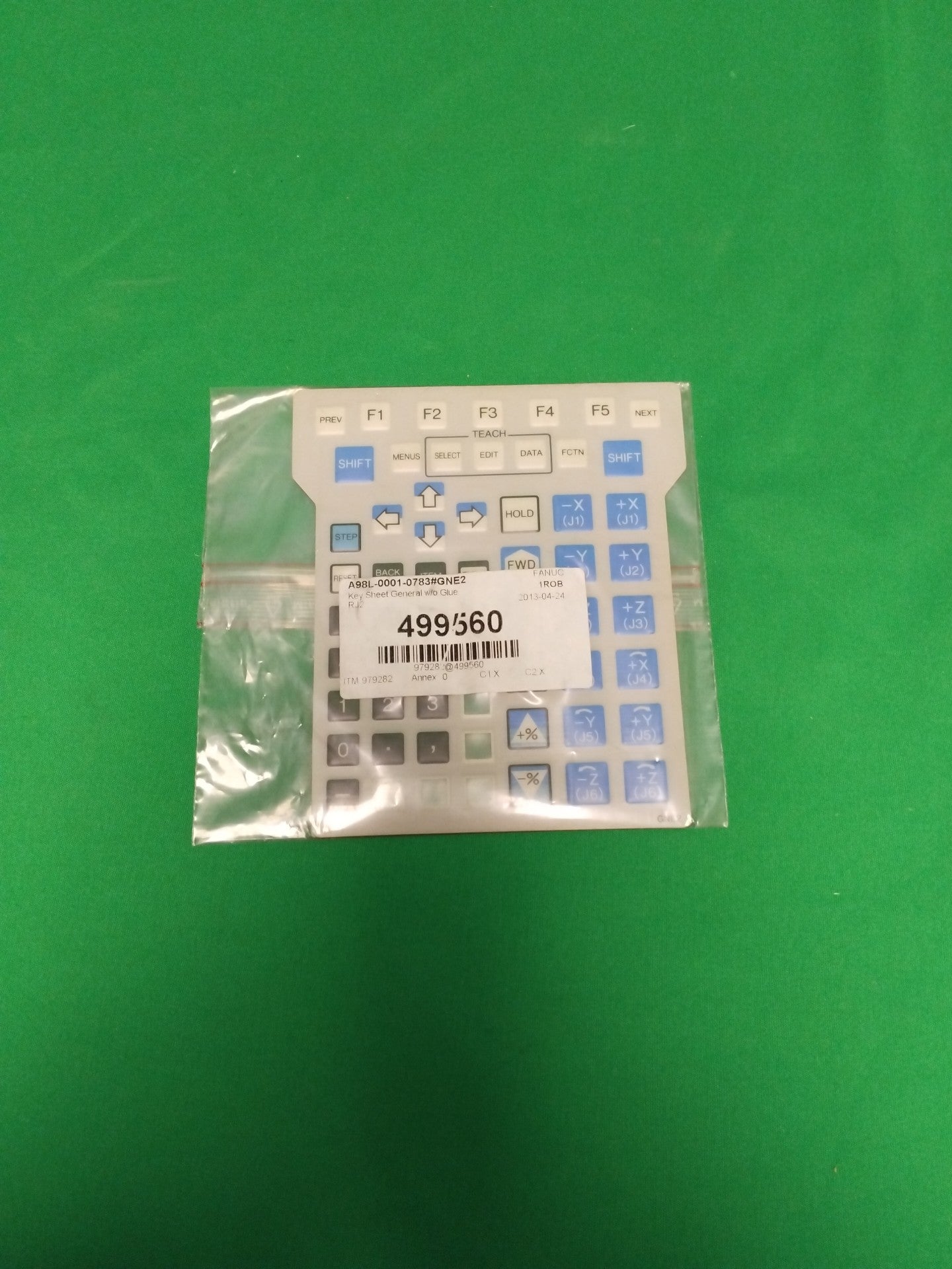 Key Sheet General A98L-0001-0783#GNE2 A98L00010783GNE2
