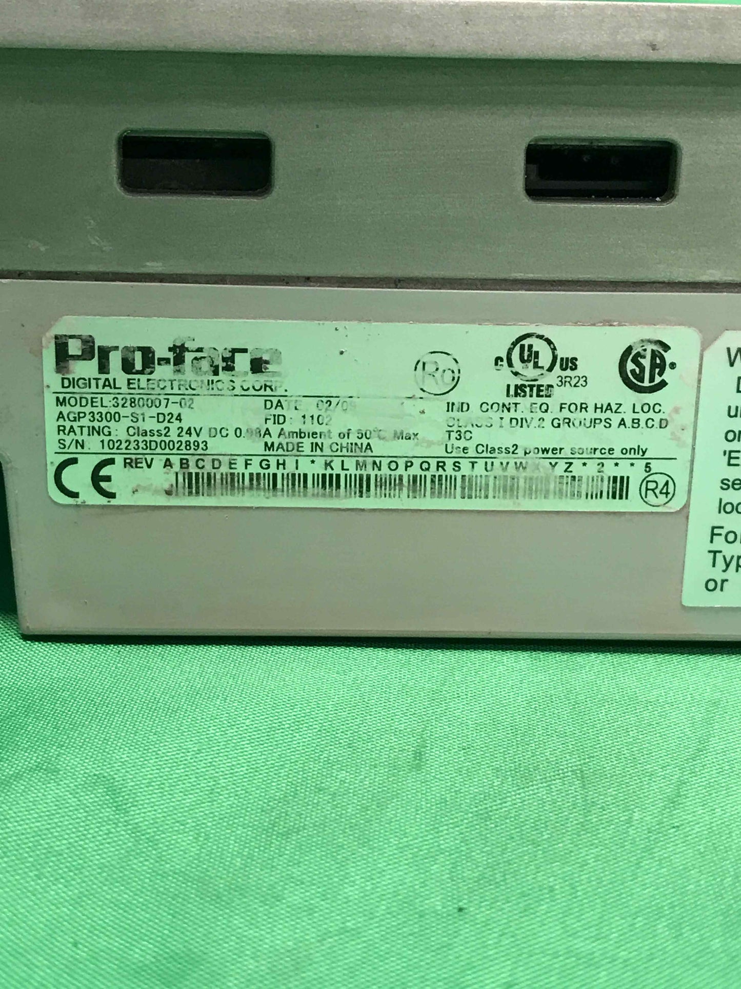 PRO-FACE-AGP3300-S1-D24/AGP3300S1D24