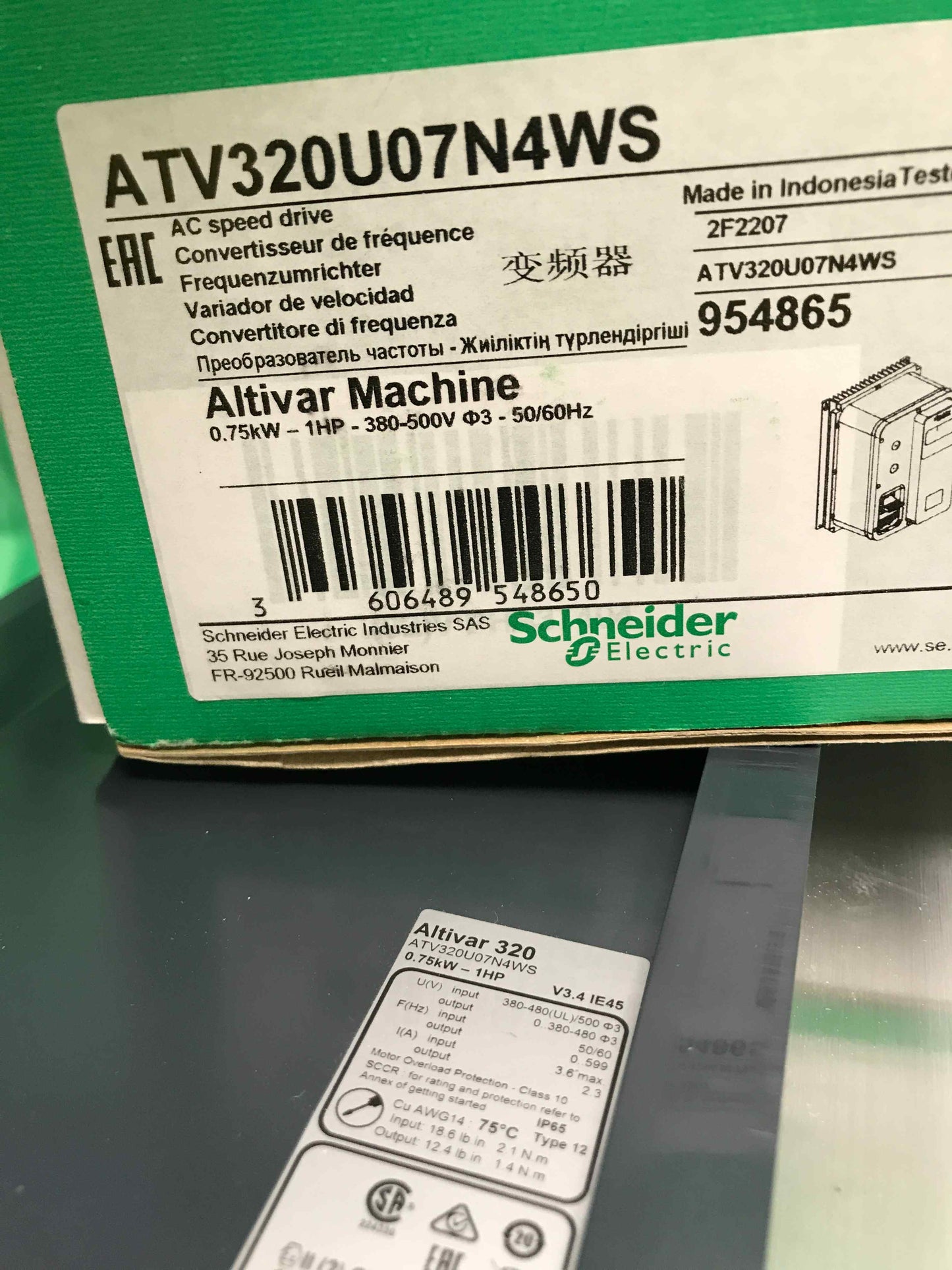 Schneider Electric-ATV320U07N4WS/ATV320U07N4WS
