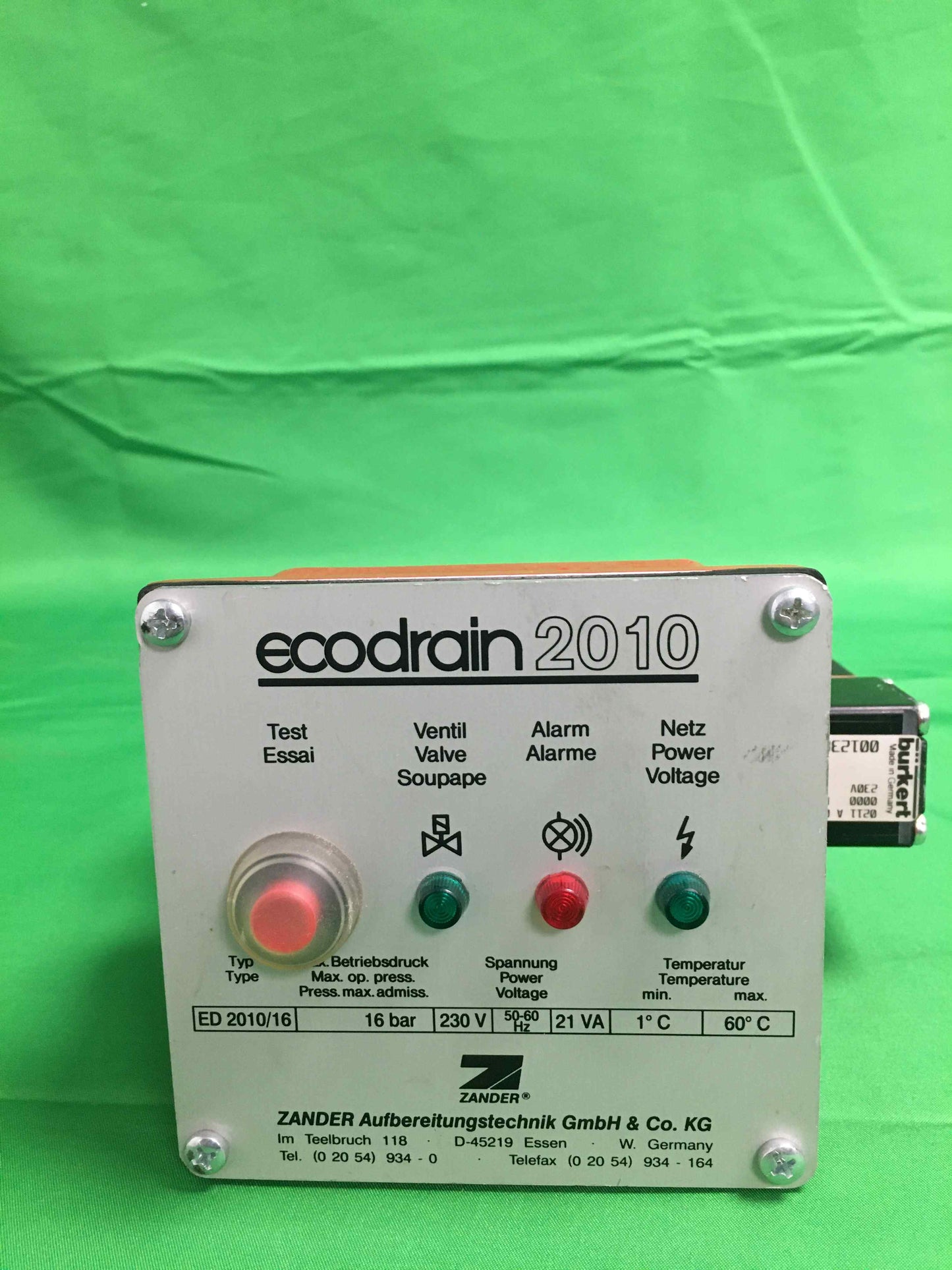 ZANDER ED 2010 16 ED201016 ED 210/16 ECODRAIN 2010