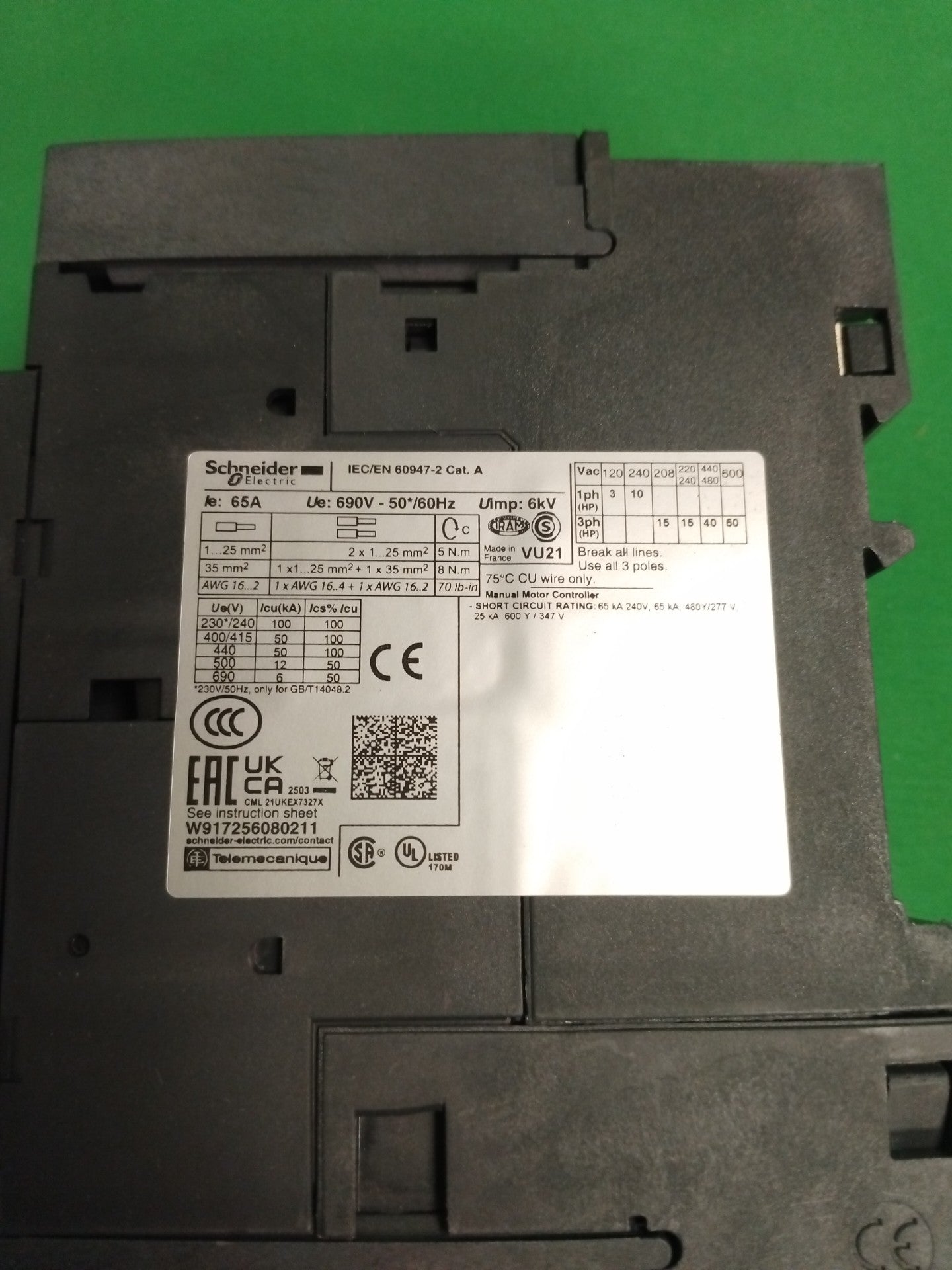 Schneider-Electric GV3L65 GV3L65
