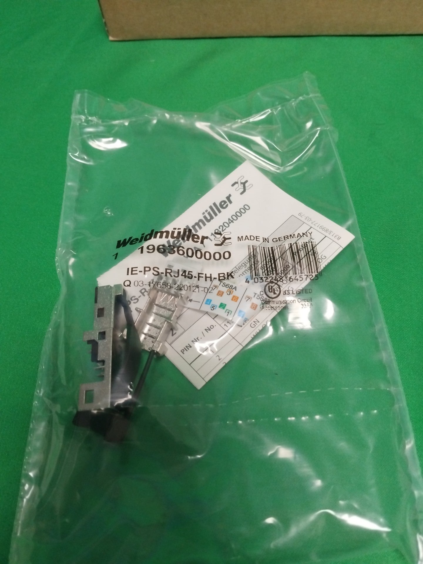 WEIDMULLER IE-PS-RJ45-FH-BK IEPSRJ45FHBK 3 BOX OF 10