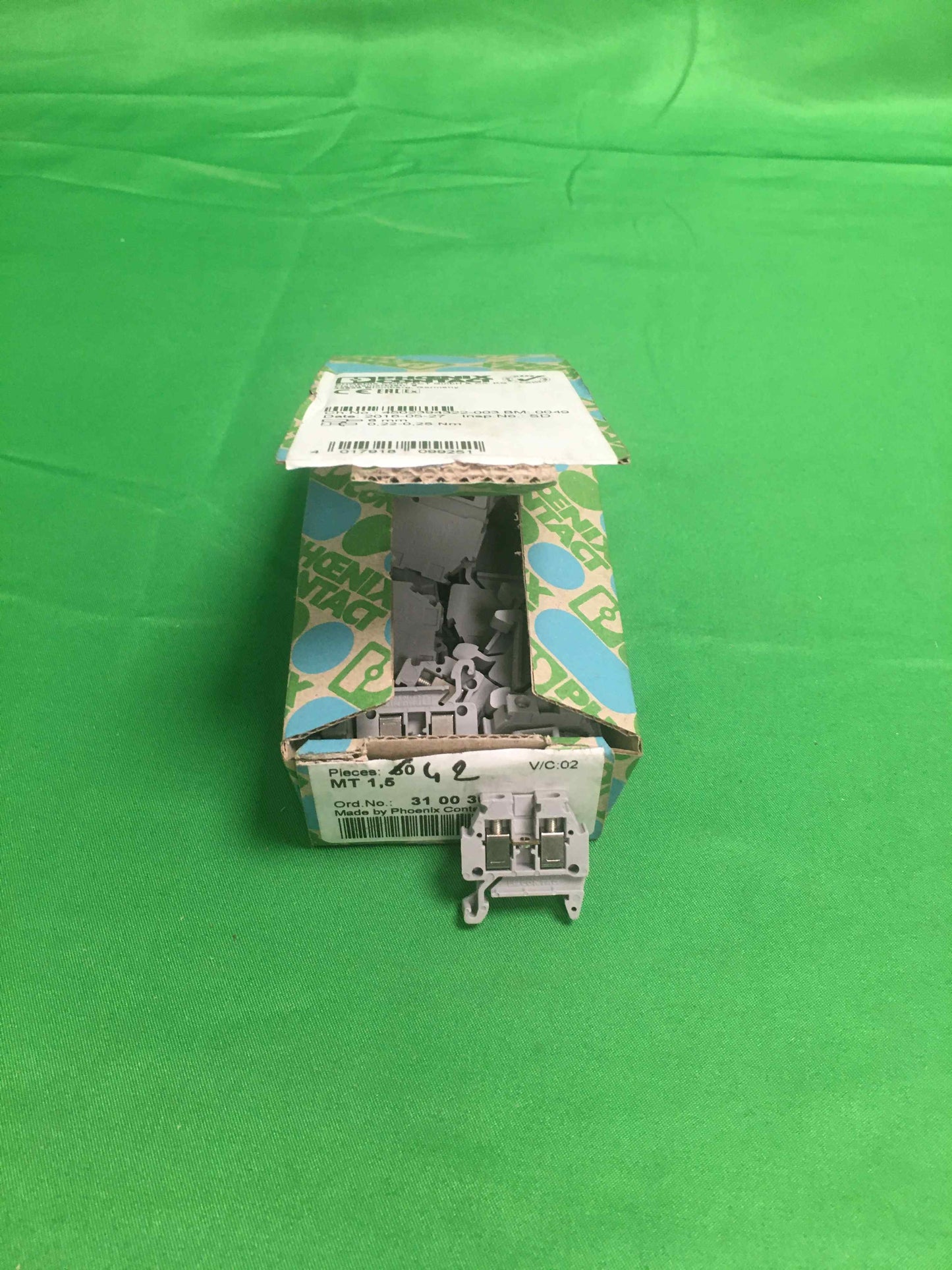 PHOENIX CONTACT MT 1,5 MT15 OPEN BOX ORDER NO: 31 00 30 5 BOX OF 10 UNITS