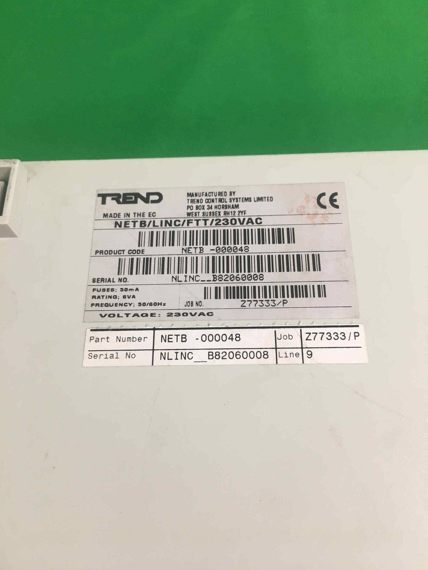 TRENDNET LINC FTT 230VAC LINCFTT230VAC NETB/LINC/FTT/230VAC