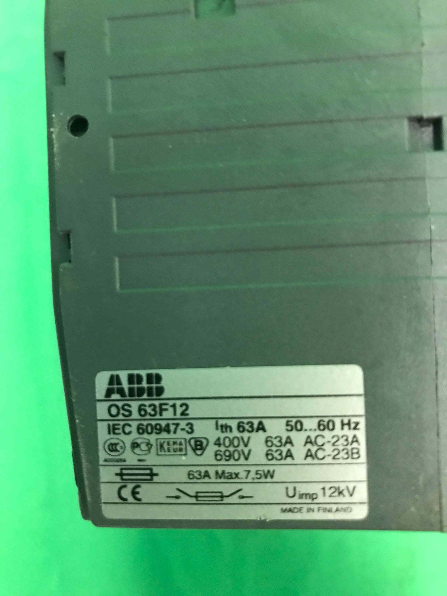 ABB OS 63F12 OS63F12 IEC 60947-3