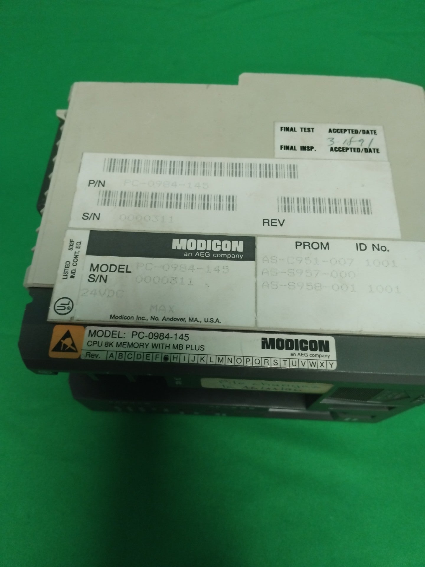 Modicon PC-0984-145 PC0984145 Defective