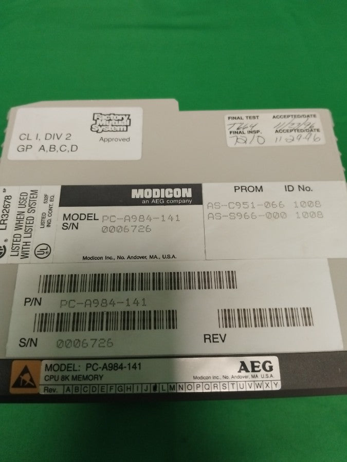MODICON PC-A984-141 PCA984141
