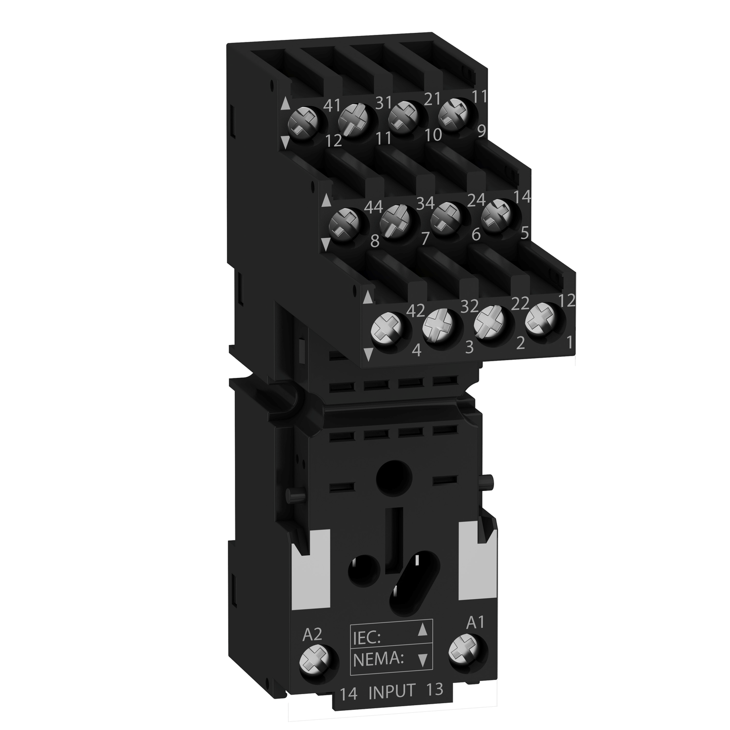 Schneider Electric-RXZE2S114MW-Reconditionné - Zelio Relay RXM - embase contacts séparés RXM4 racc connect. vis
