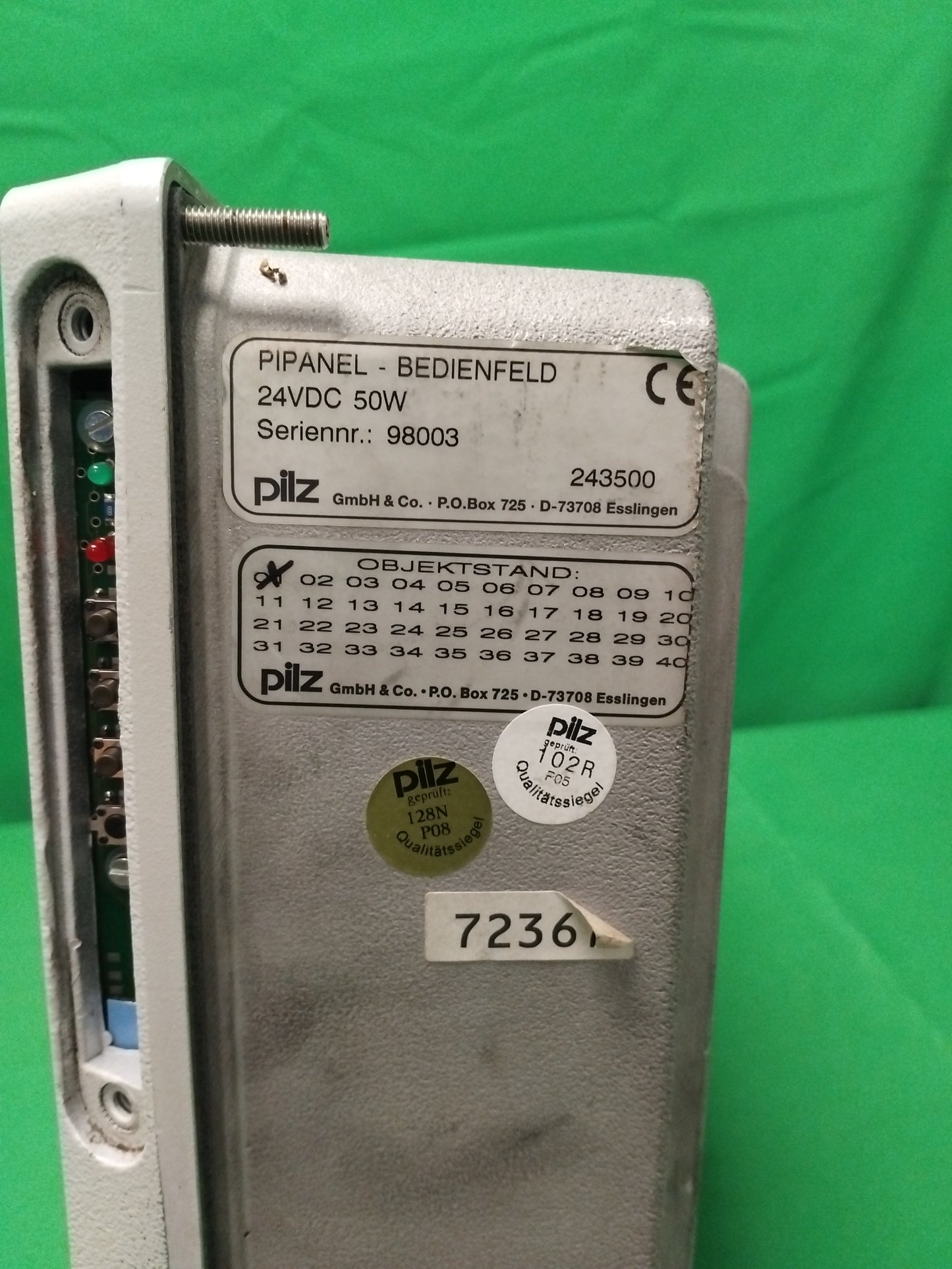PILZ PIPANEL- BEDIENFELD PIPANELBEDIENFELD 243500