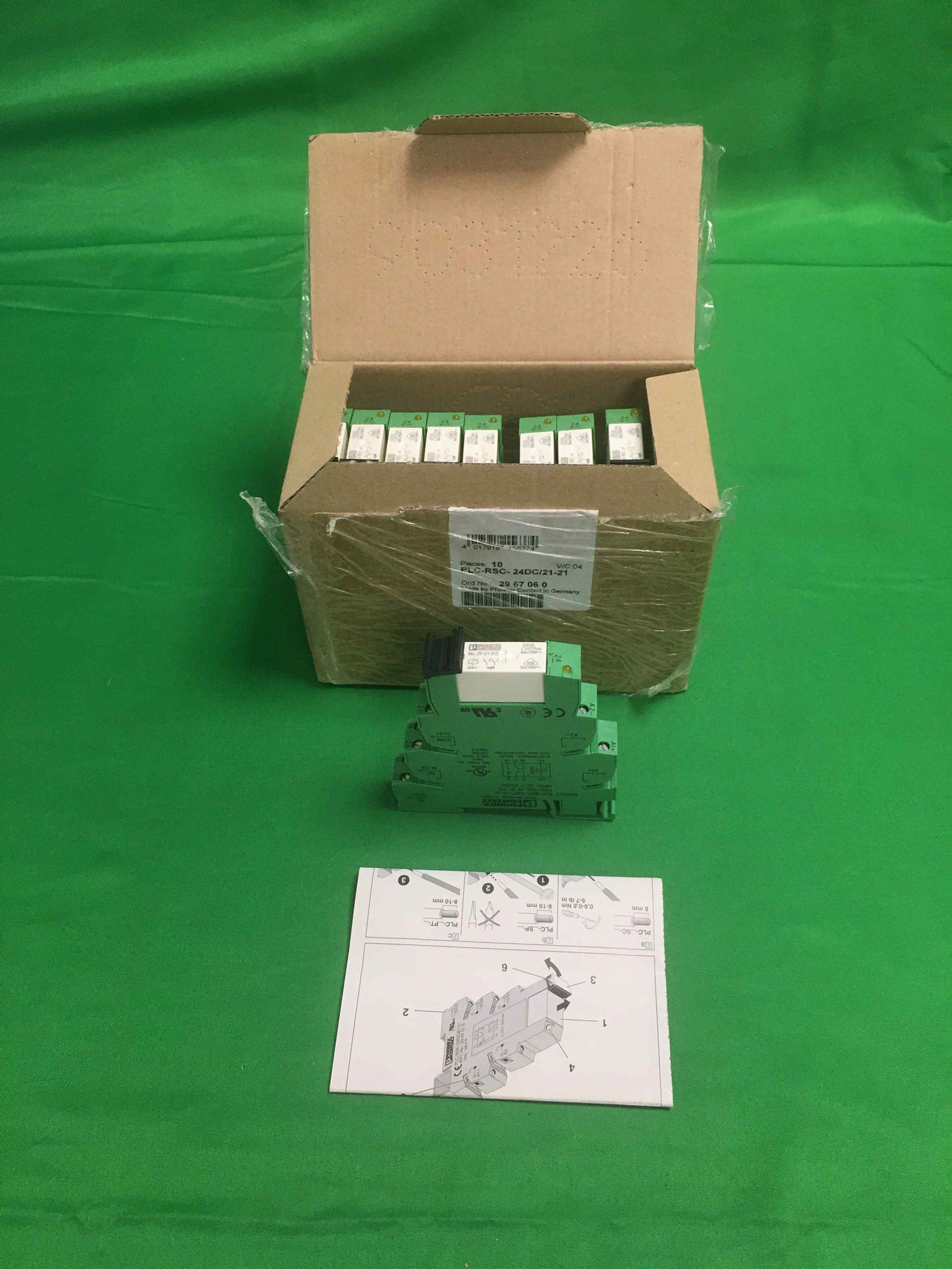 PHOENIX CONTACT PLC-RSC- 24DC/21-21 OPEN BOX ORDER NO: 29 67 06 0 10 UNITS