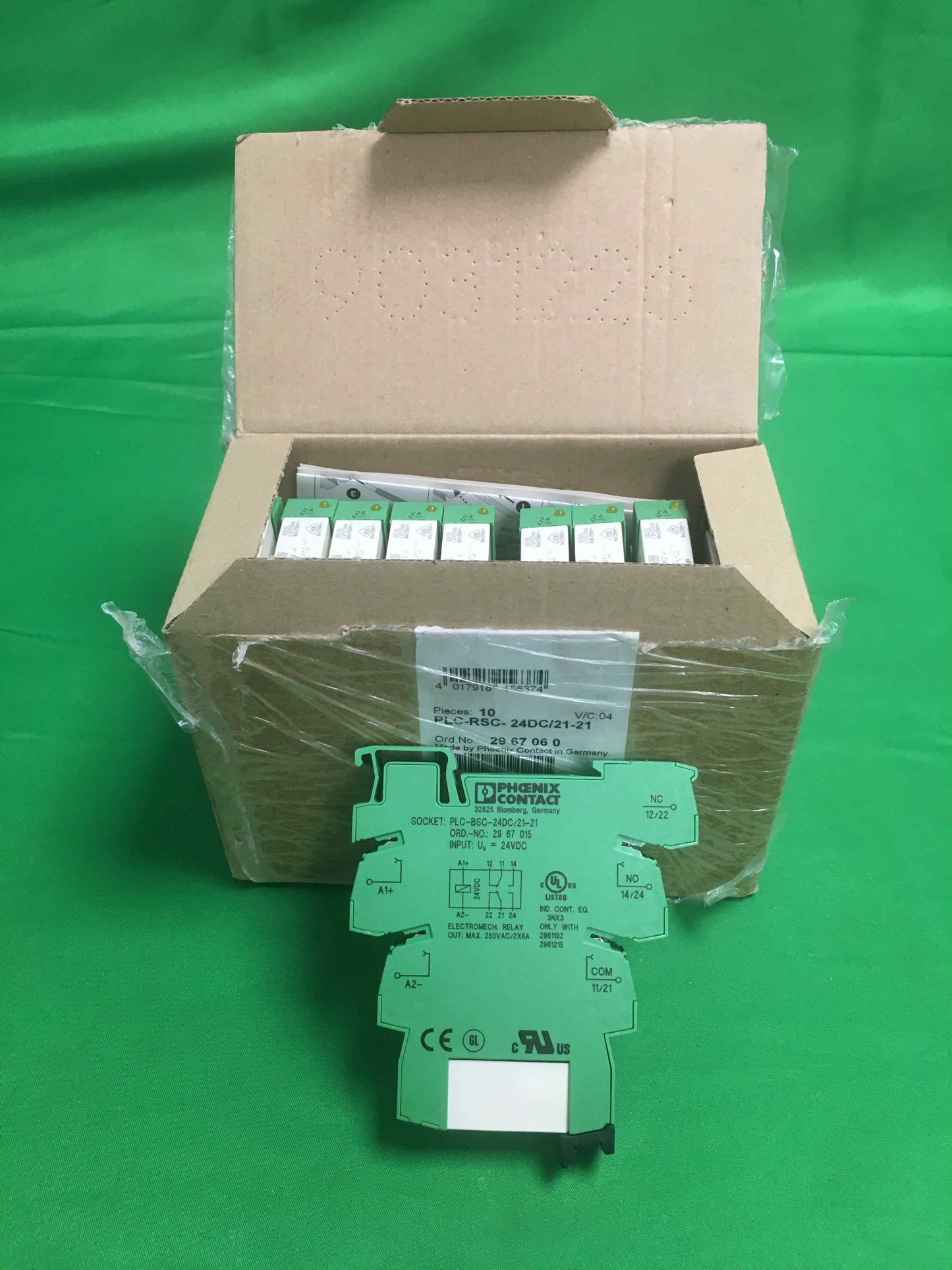 PHOENIX CONTACT PLC-RSC- 24DC/21-21 OPEN BOX ORDER NO: 29 67 06 0 10 UNITS