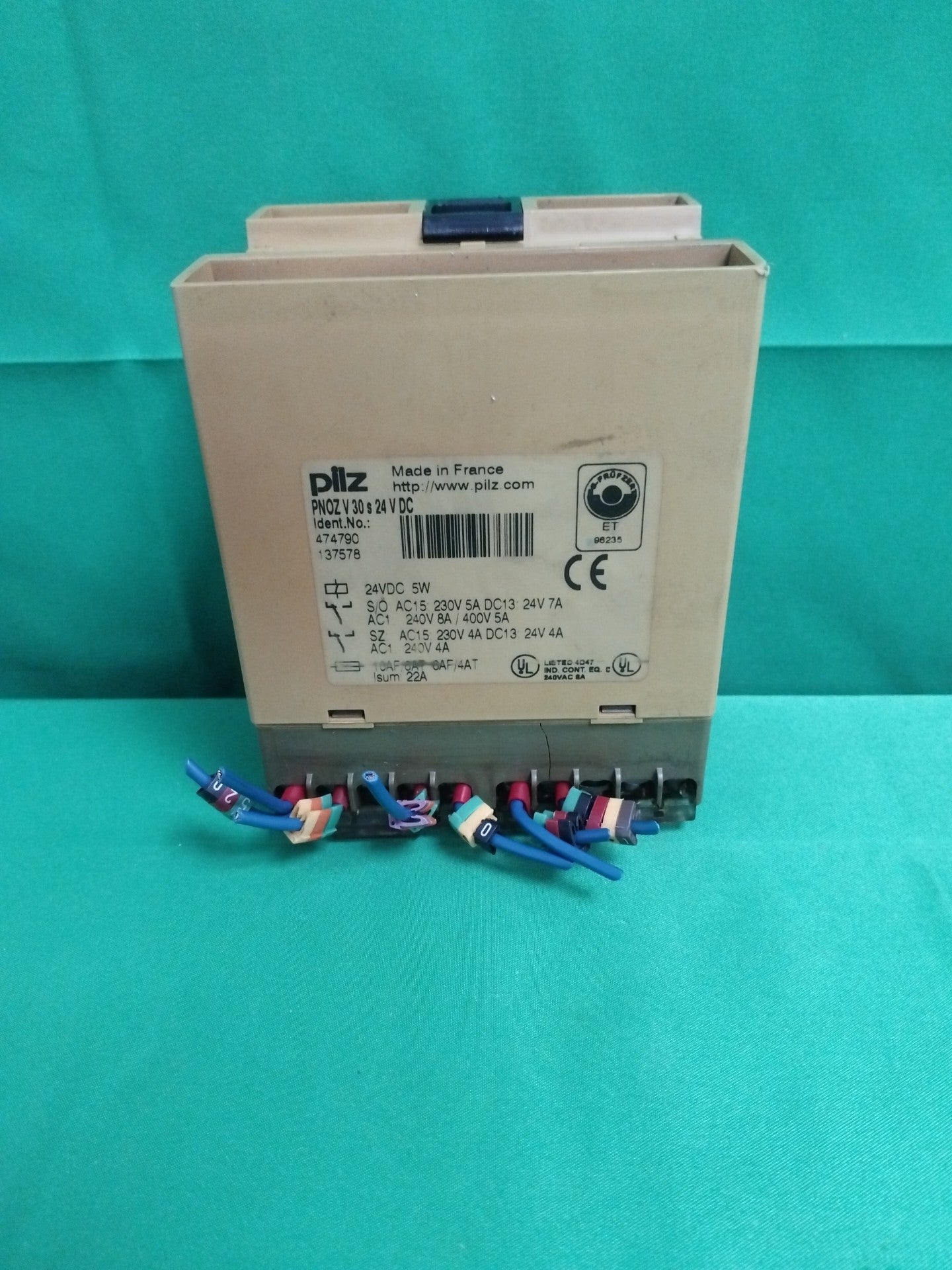 pilz PNOZ V 30 S 24 V DC PNOZV30S24VDC SAFETY RELAY
