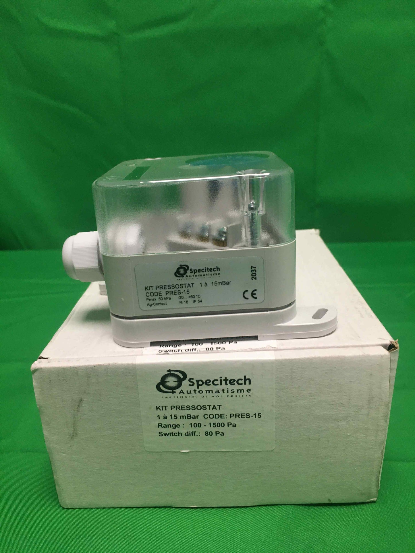Specitech PRES-15 PRES15 OPEN BOX KIT PRESSOSTAT