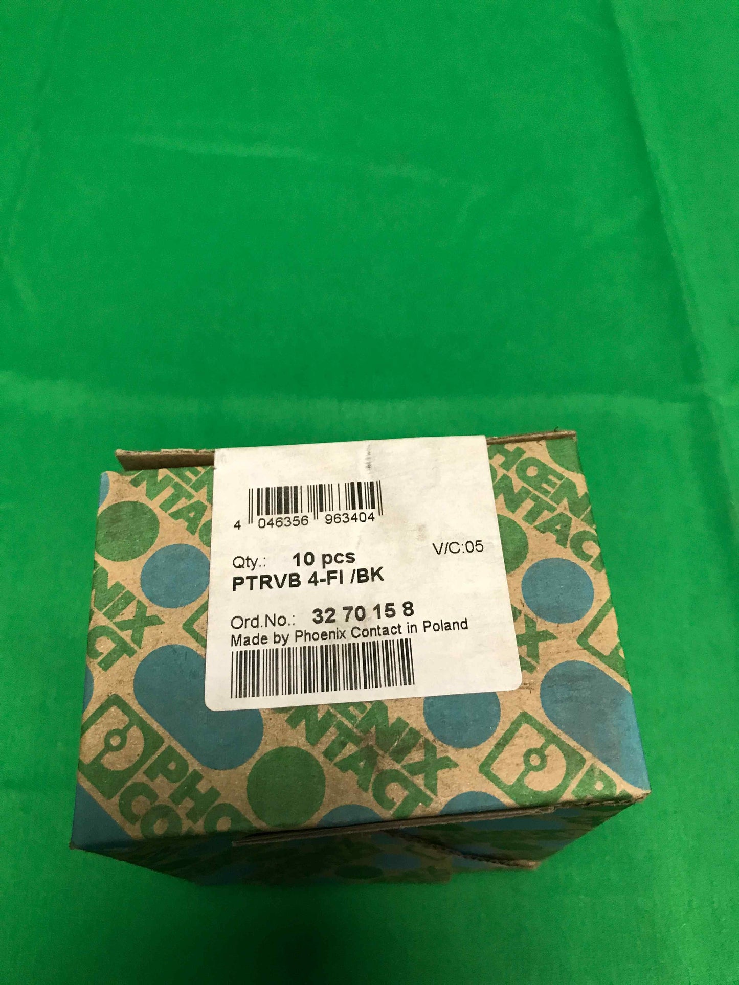 PHOENIX CONTACT PTRVB 4-FI BK PTRVB4FIBK SEALED PTRVB 4-FI/BK 3270158