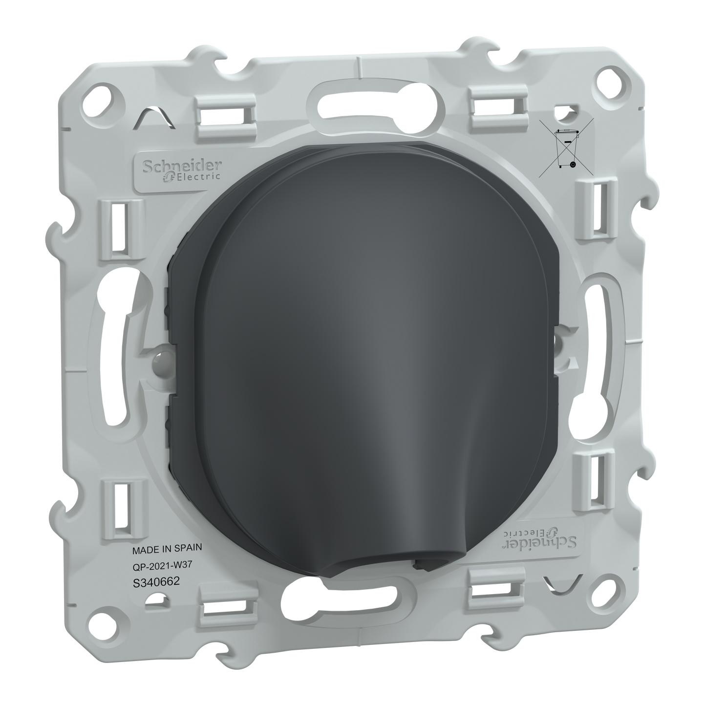 Schneider Electric-S340662W-Reconditionné - Ovalis - sortie de câble - 16A - Ø6..12mm - Anthracite