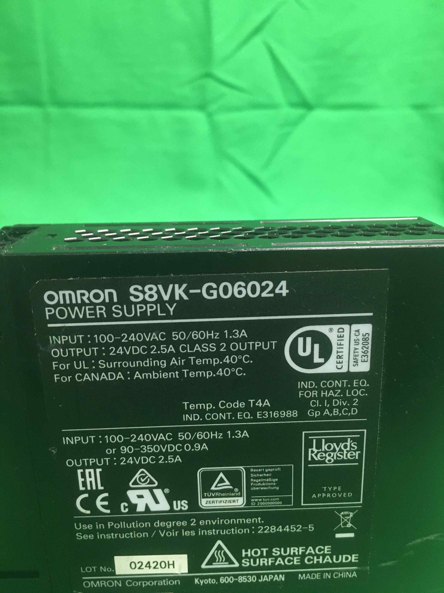 Omron S8VK-G06024 S8VKG06024