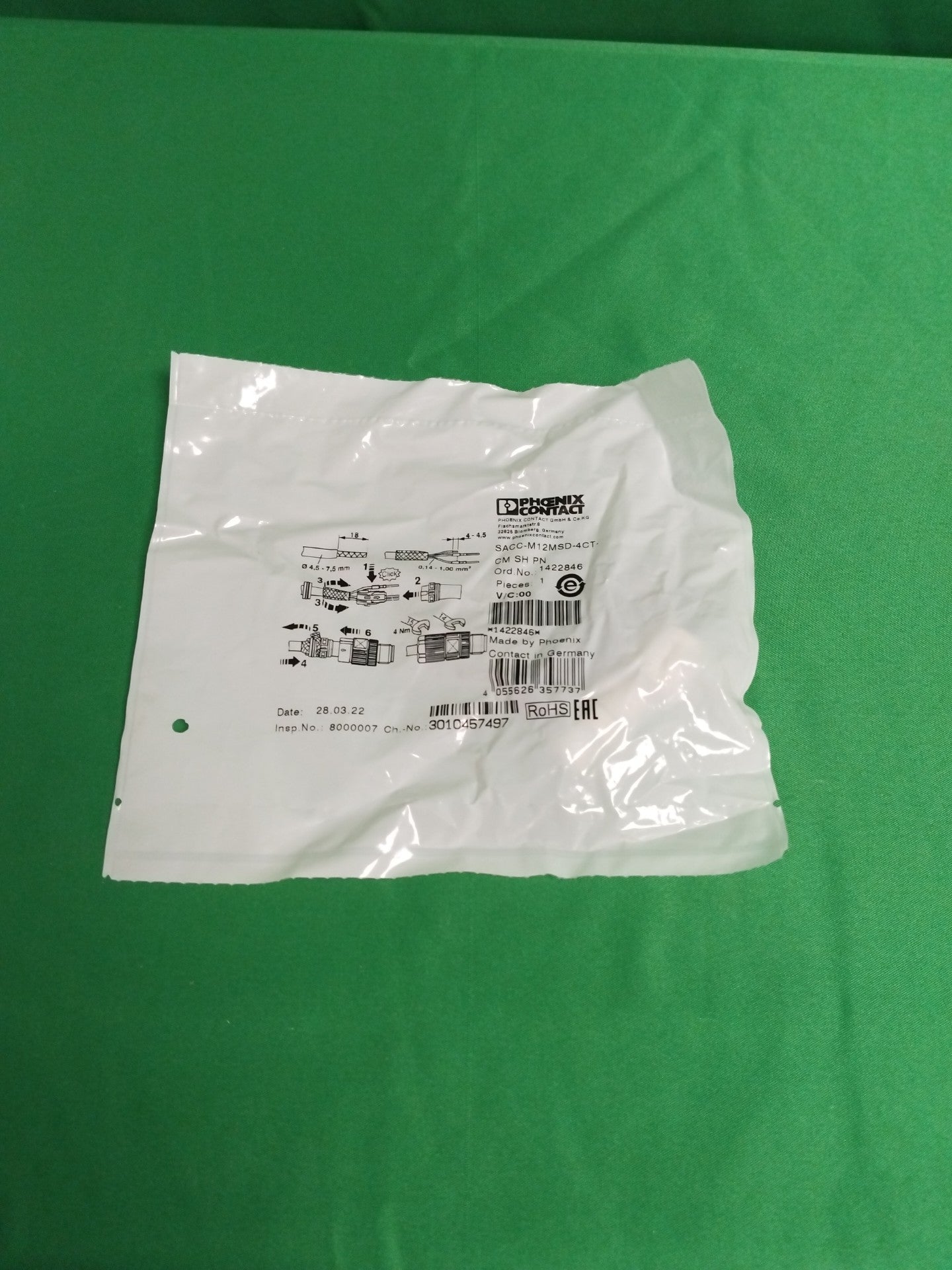 Phoenix Contact SACC-M12MSD-4CT-CM SH PN SACCM12MSD4CTCMSHPN