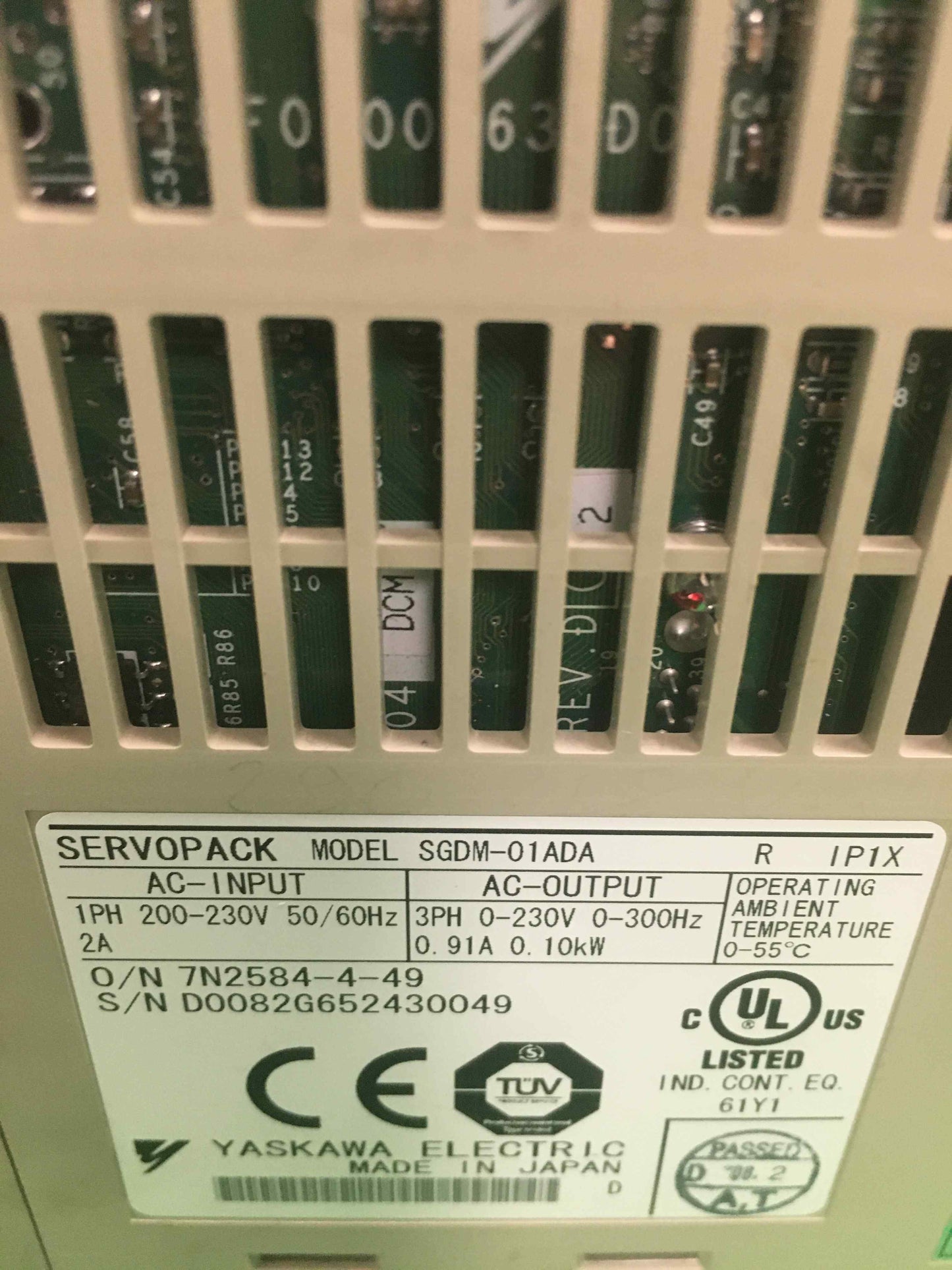 YASKAWA ELECTRIC SGDM-01ADA SGDM01ADA
