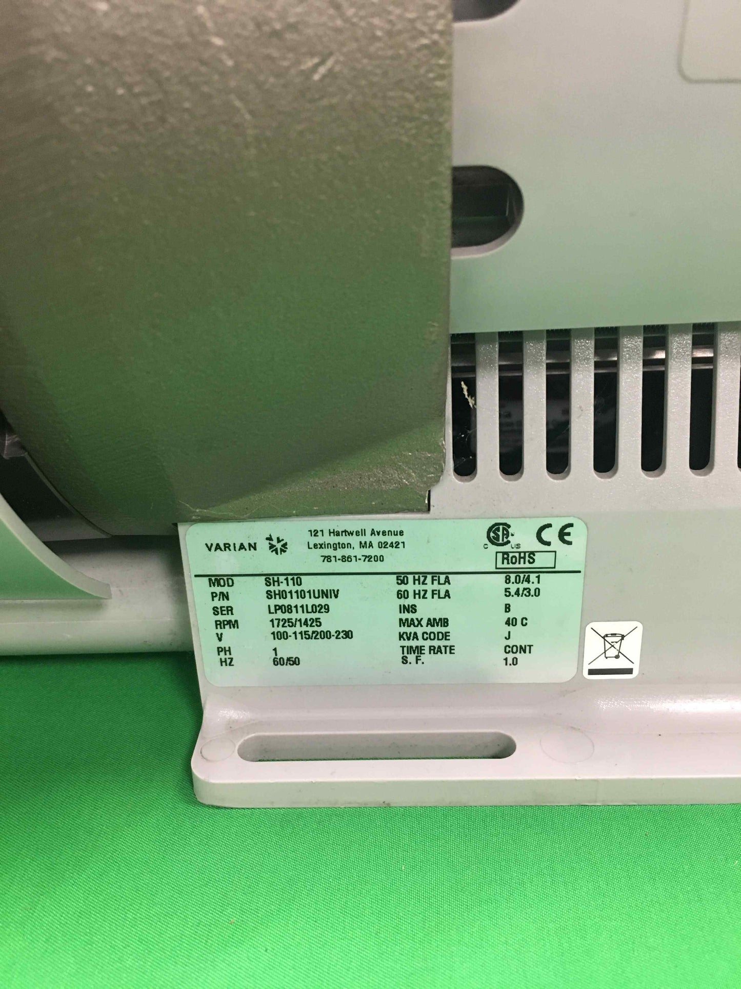 AGILENT TECHNOLOGIES SH-110 SH110