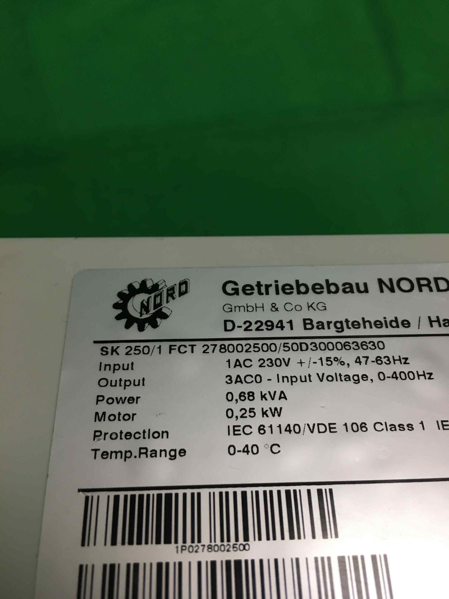 NORDAC-SK250 1 FCT/SK2501FCT