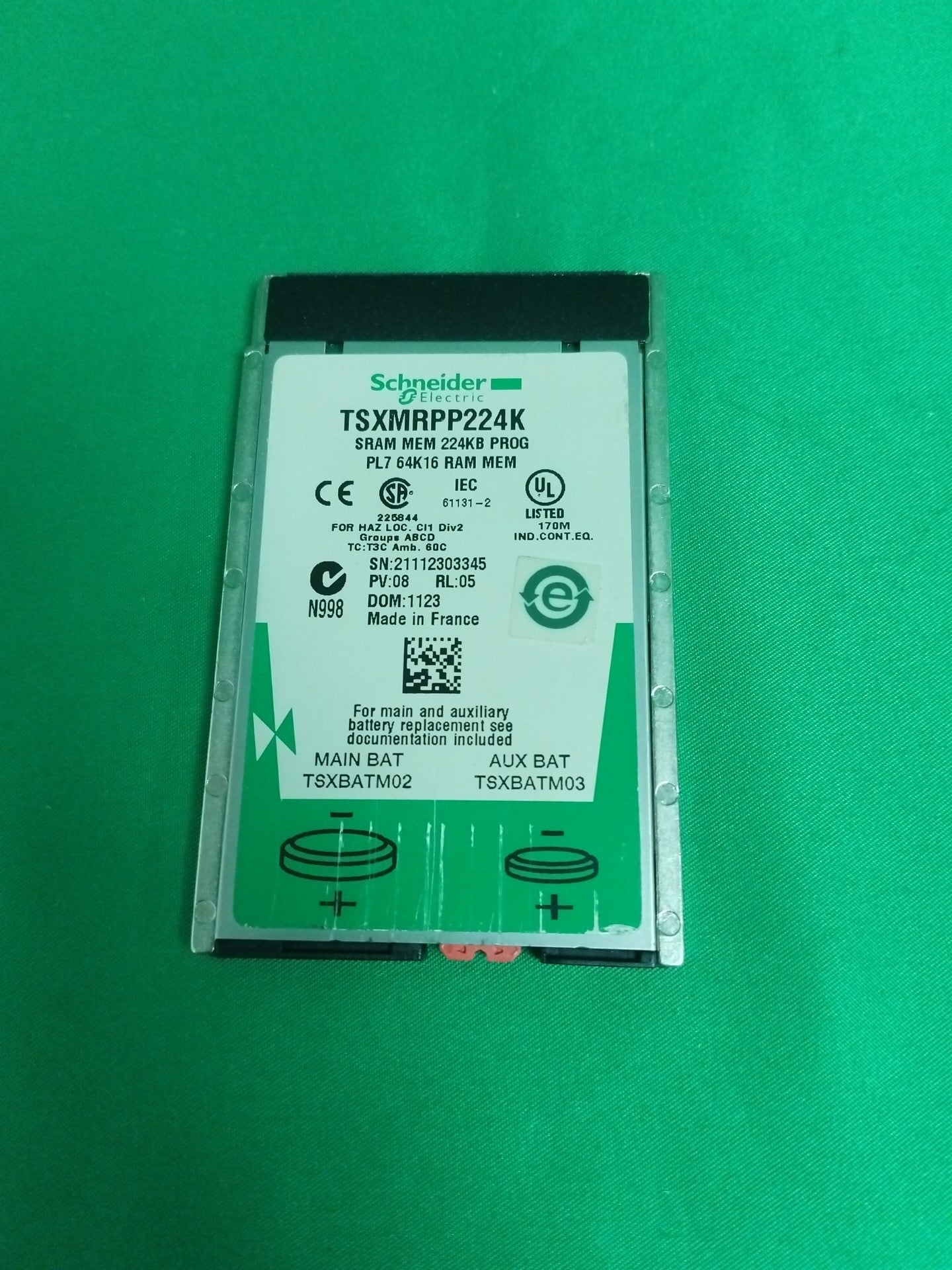 Schneider-Electric TSXMRPP224K TSXMRPP224K MEMORY CARD
